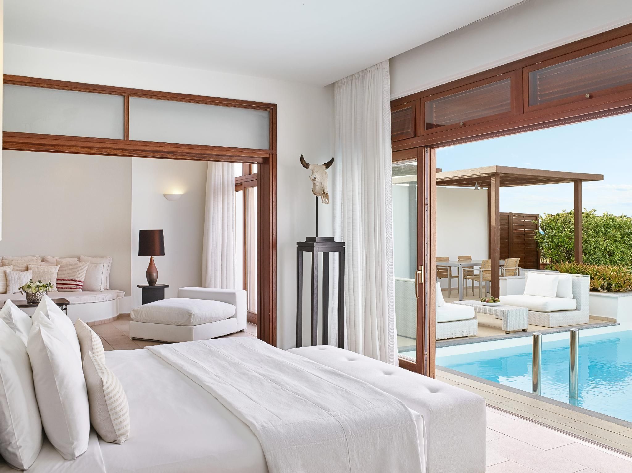Presidential Seafront Villa with Private Heated Pool and Garden
