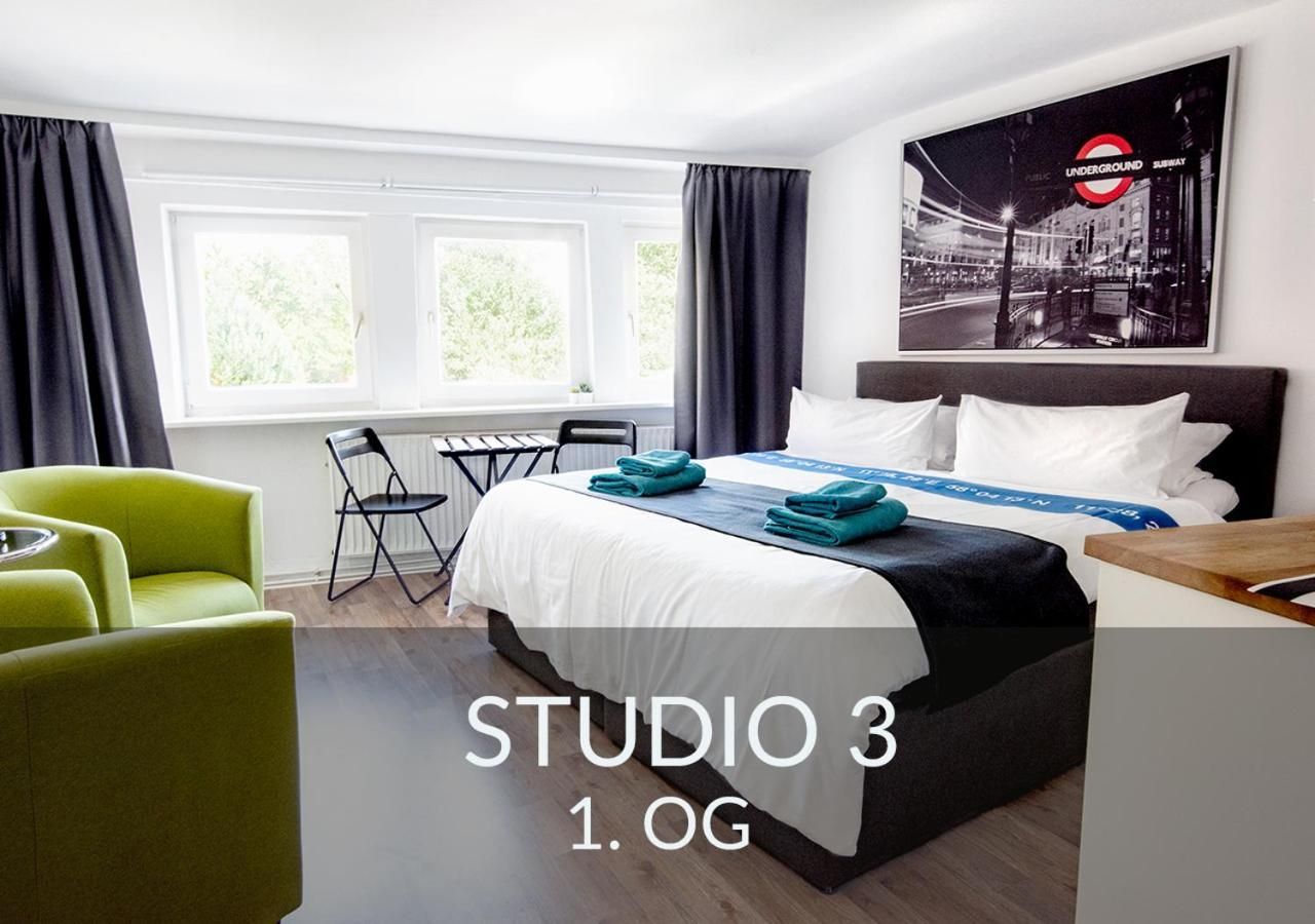 Townhouse Duderstadt Studio with Garden View 2