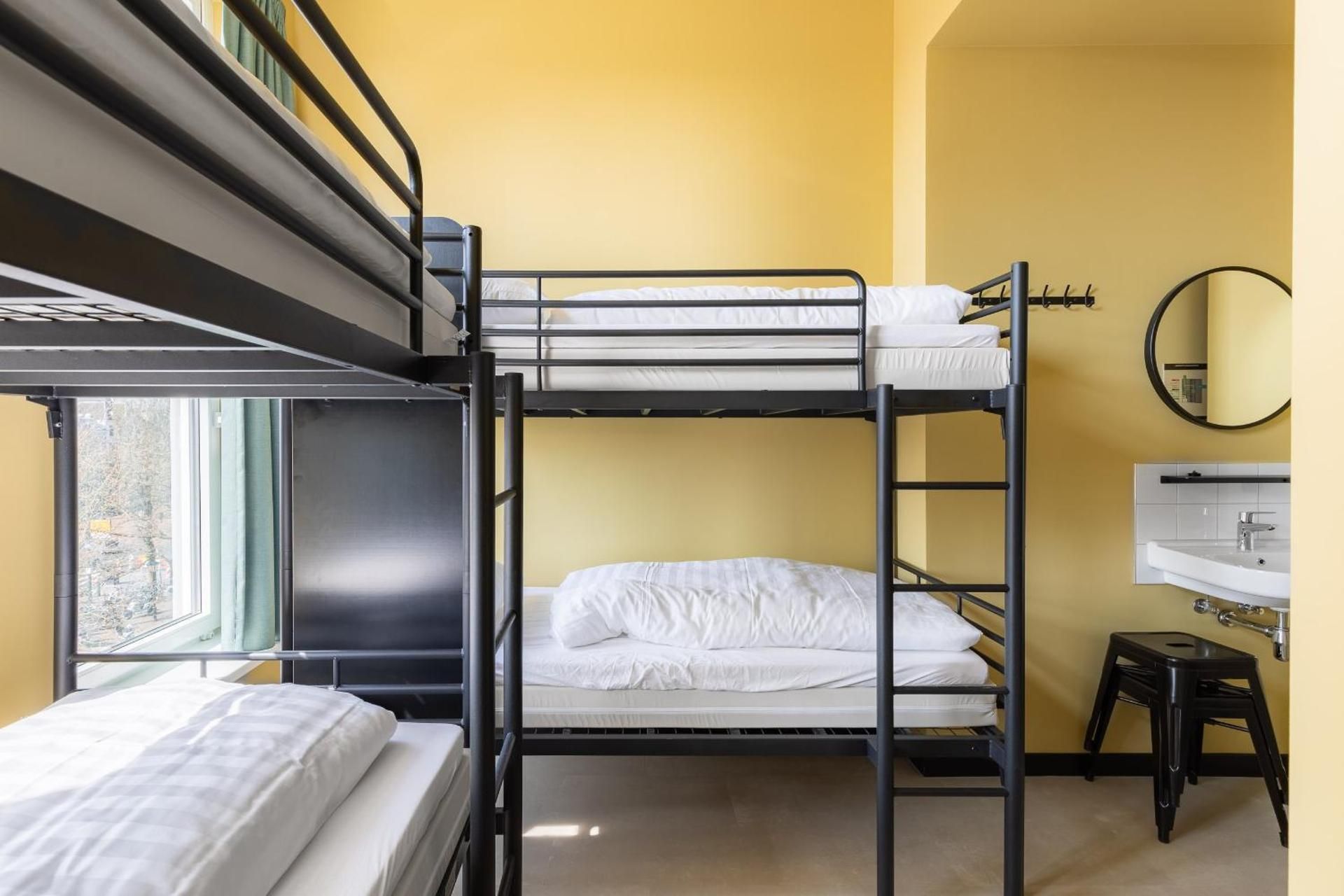 Mixed dorm room with private bathroom