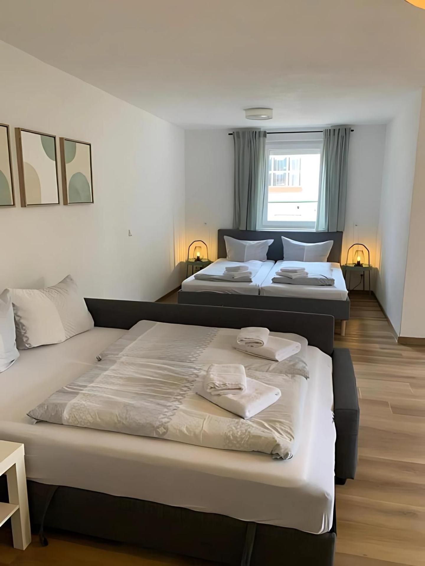 Deluxe One-Bedroom Apartment with Garden View