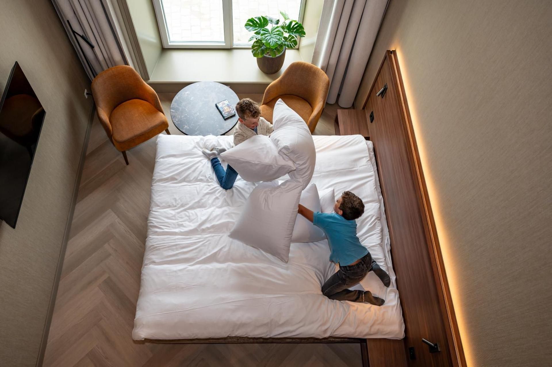 4 Persoons kamer (2 Kingsize bedden)