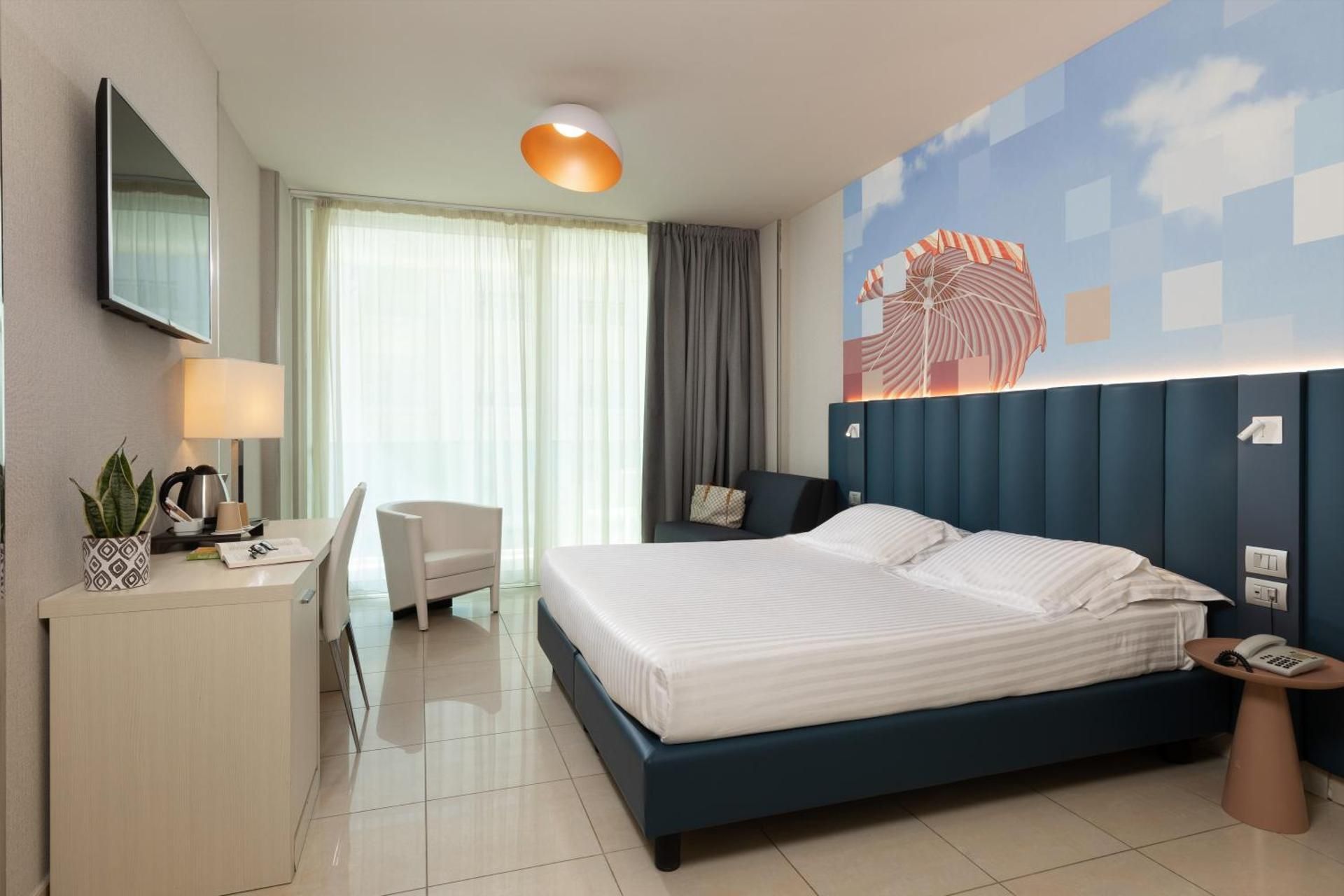 Superior Double Room with Balcony with Side Sea View