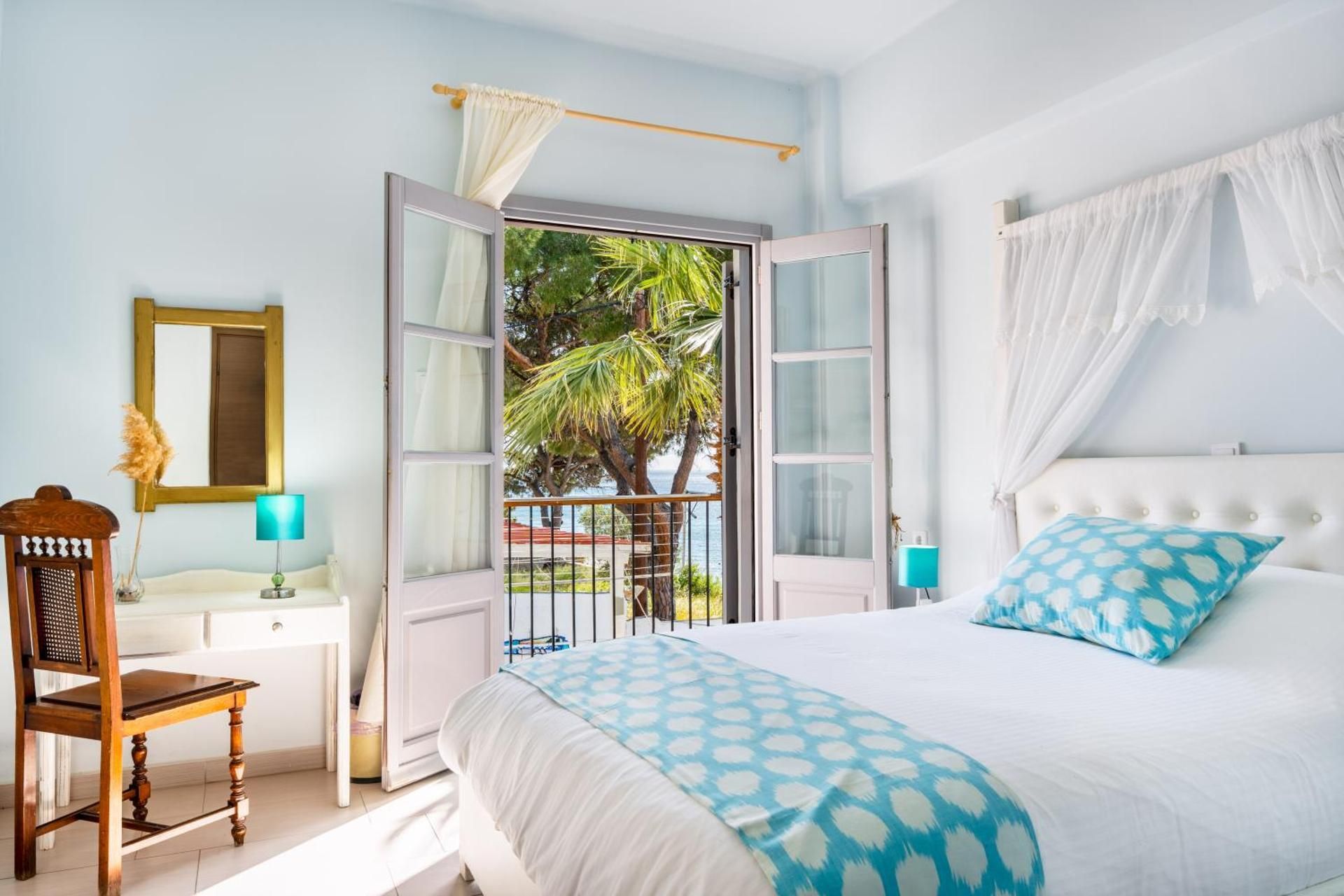 Classic Double Room with Side Sea View