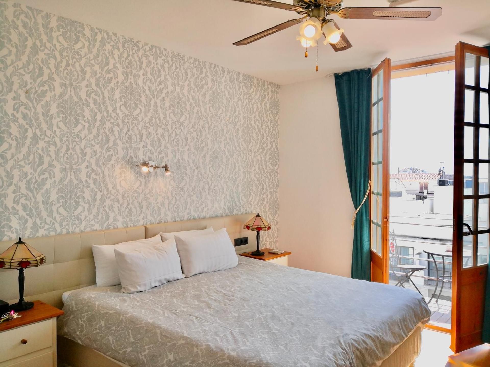 Double or Twin Room with Balcony and Garden View