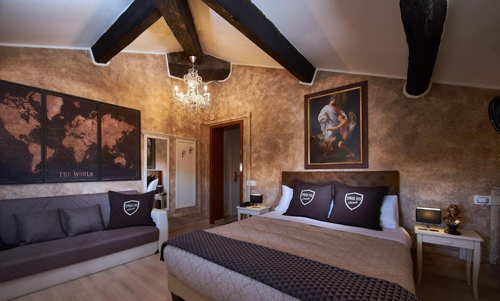 Attic Triple Room with Tower View