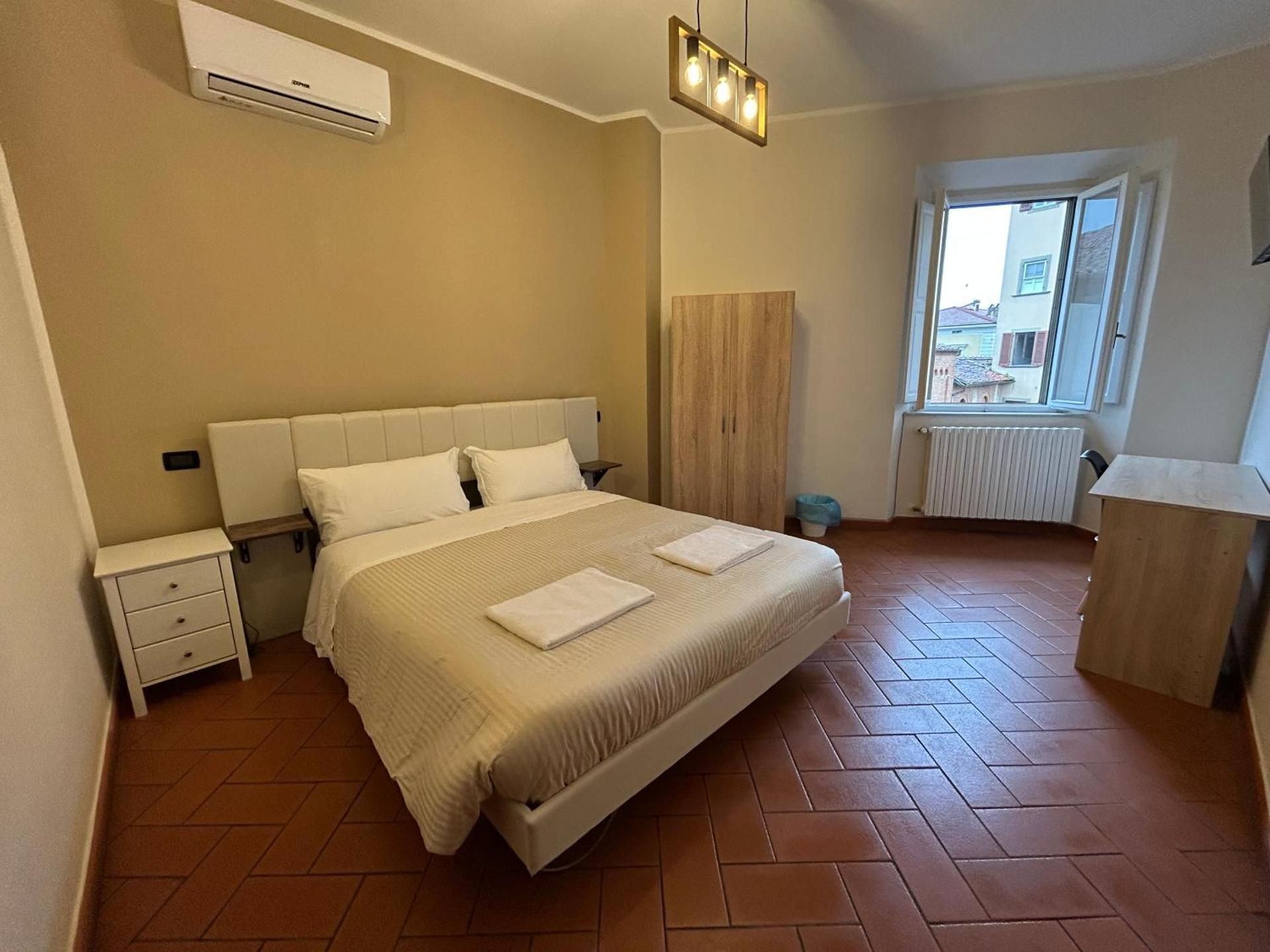 Window To The Tower Two Connecting Double Rooms with Shared Bathroom