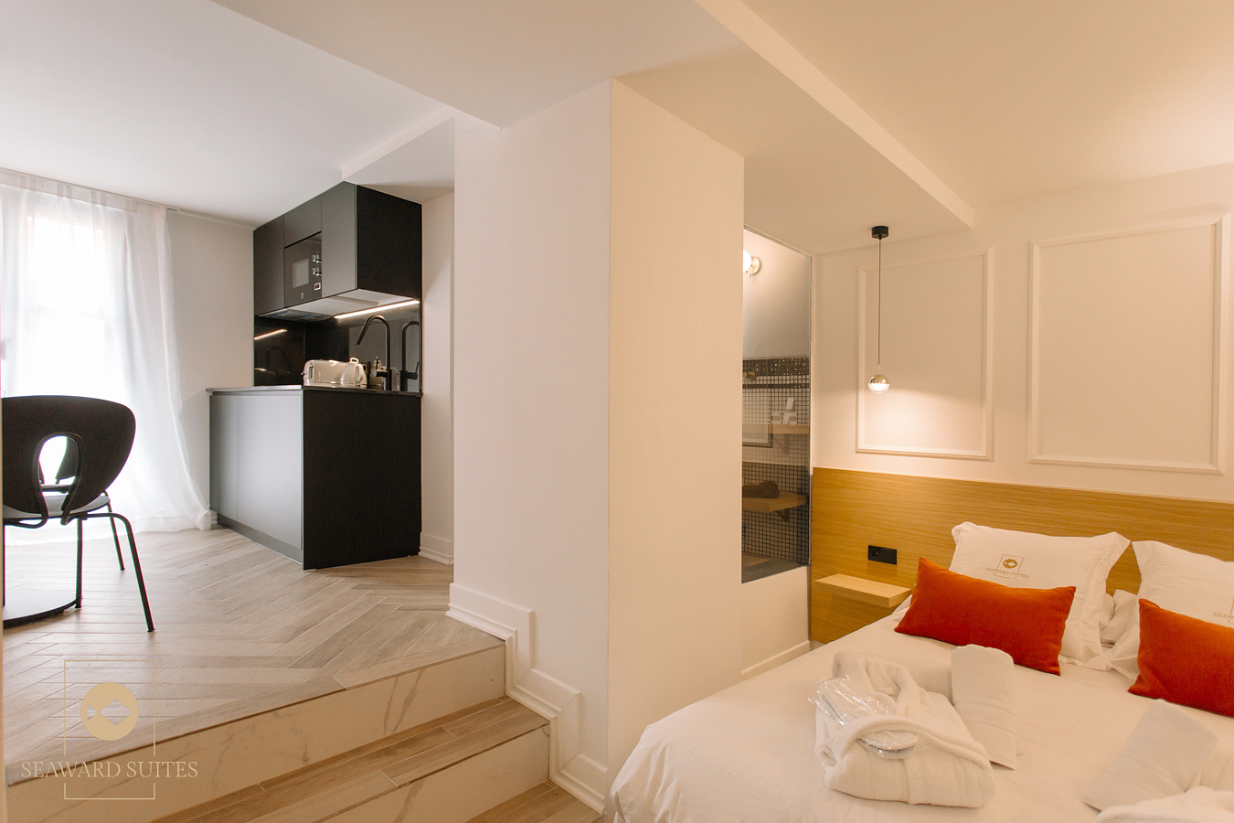 Estudio-Moderno-Baño Privado