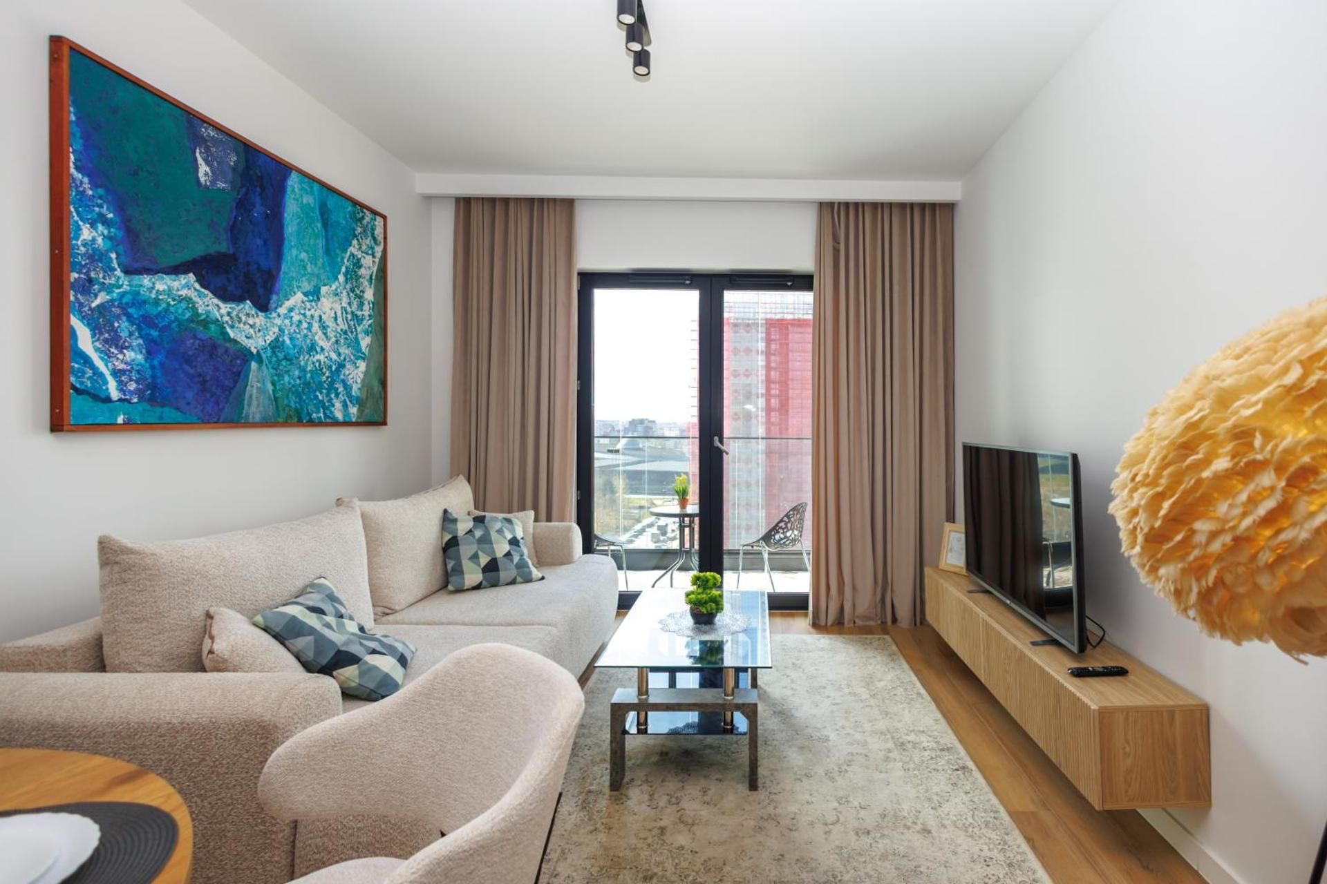 Two-Bedroom Apartment with Balcony and Terrace