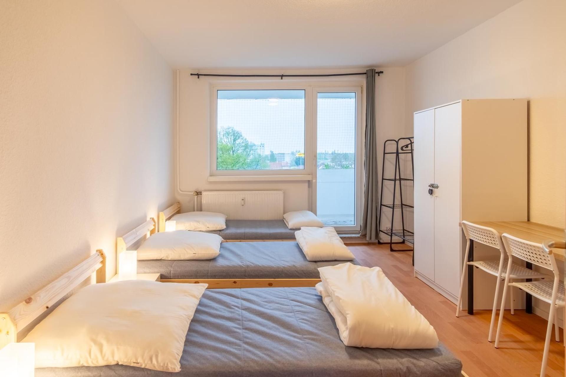 Three-Bedroom Apartment with Balcony