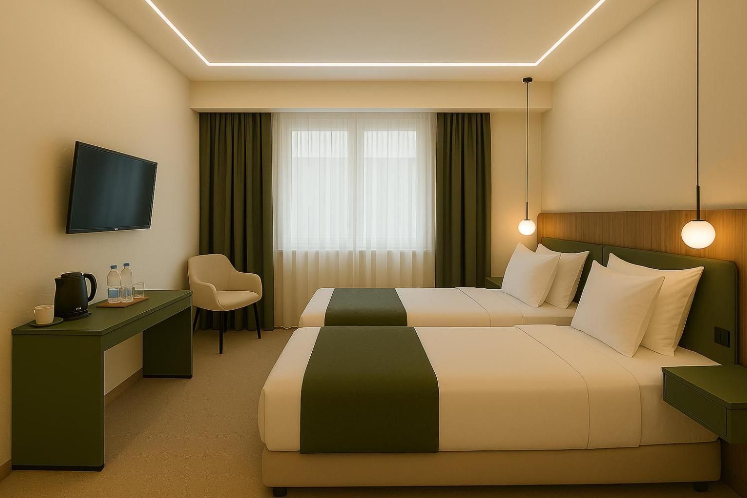 Awen Hotel Standard Twin Room