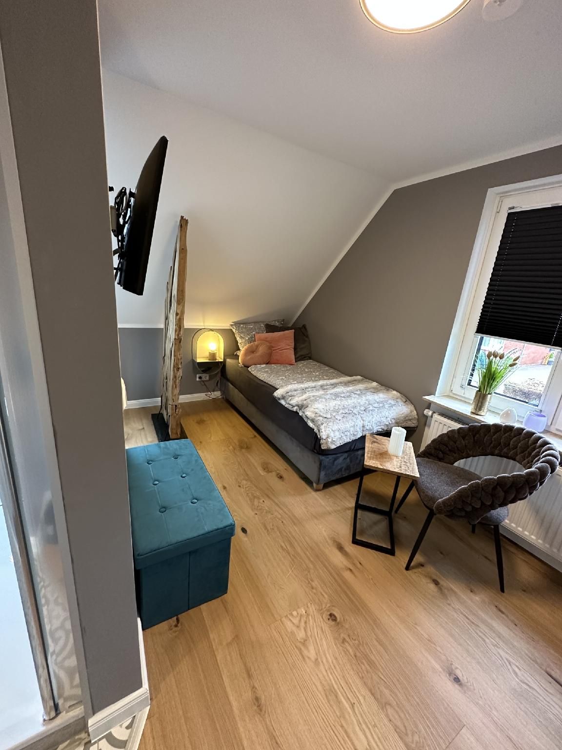 Einzelzimmer Nr. 5-Einzelzimmer-Stadtblick-Eigenes Badezimmer