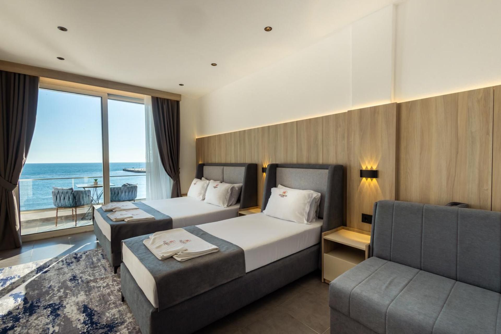 Continental Hotel Deluxe Double or Twin Room with Sea View