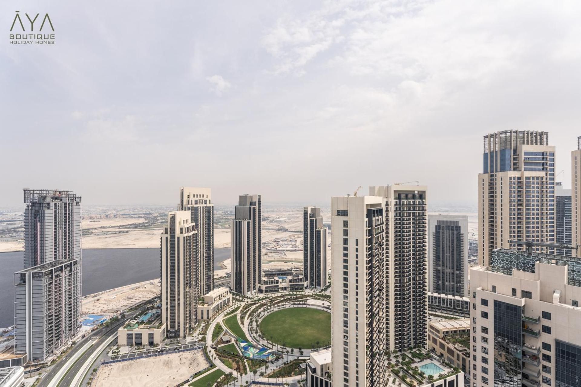 Elegant Luxury Apartment with Stunning Lake Views in Dubai Creek Harbour By AYA Boutique