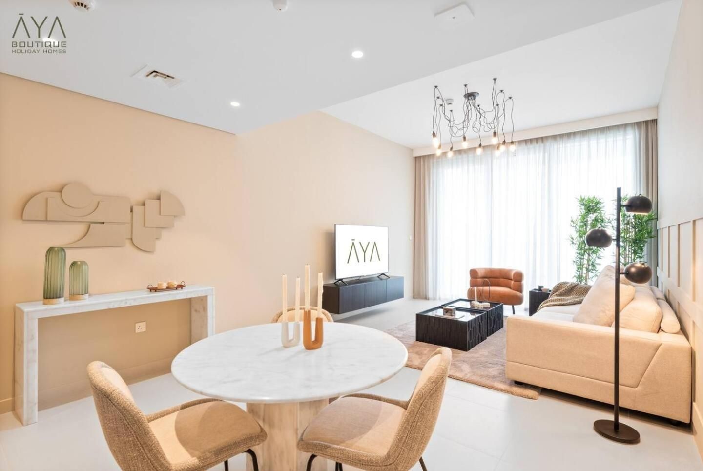 Elegant Luxury Apartment with Stunning Lake Views in Dubai Creek Harbour By AYA Boutique