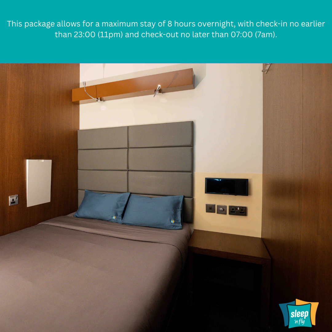 Single or Double YAWN Cabin - 8 Hour Night Stay from 23:00-07:00 hrs (11pm-7am)