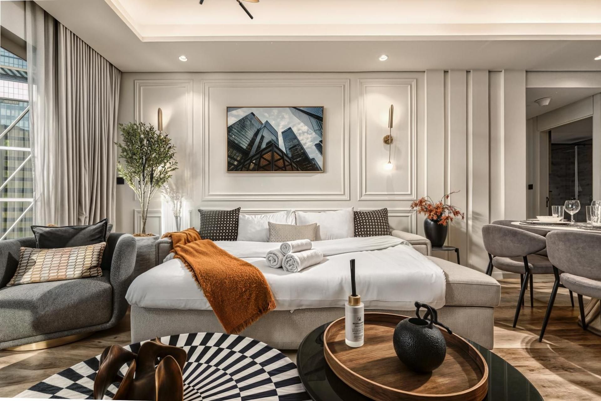 Three-Bedroom Apartment with Sea View