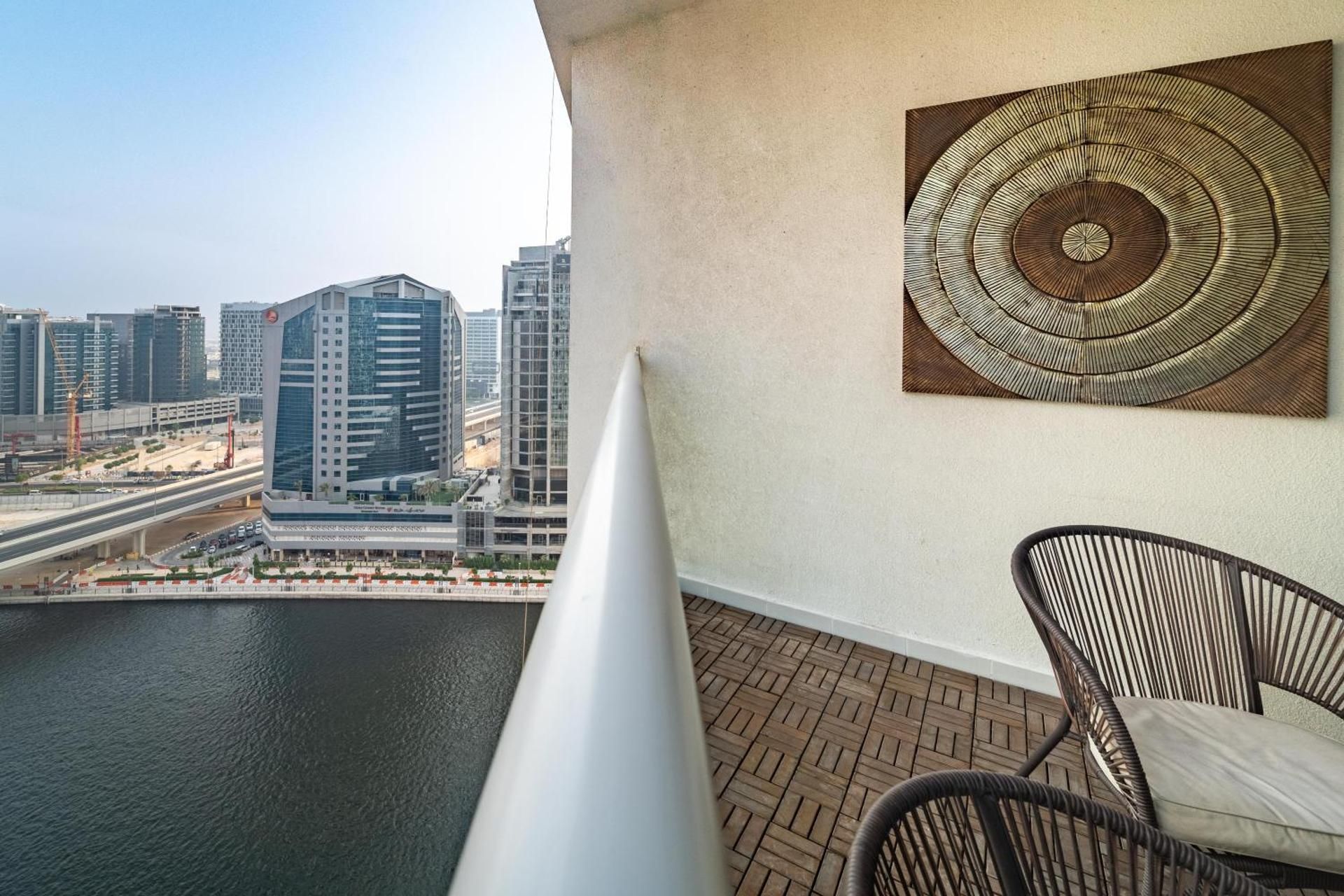 White Sage - Designer Studio with Canal View & Largest Balcony