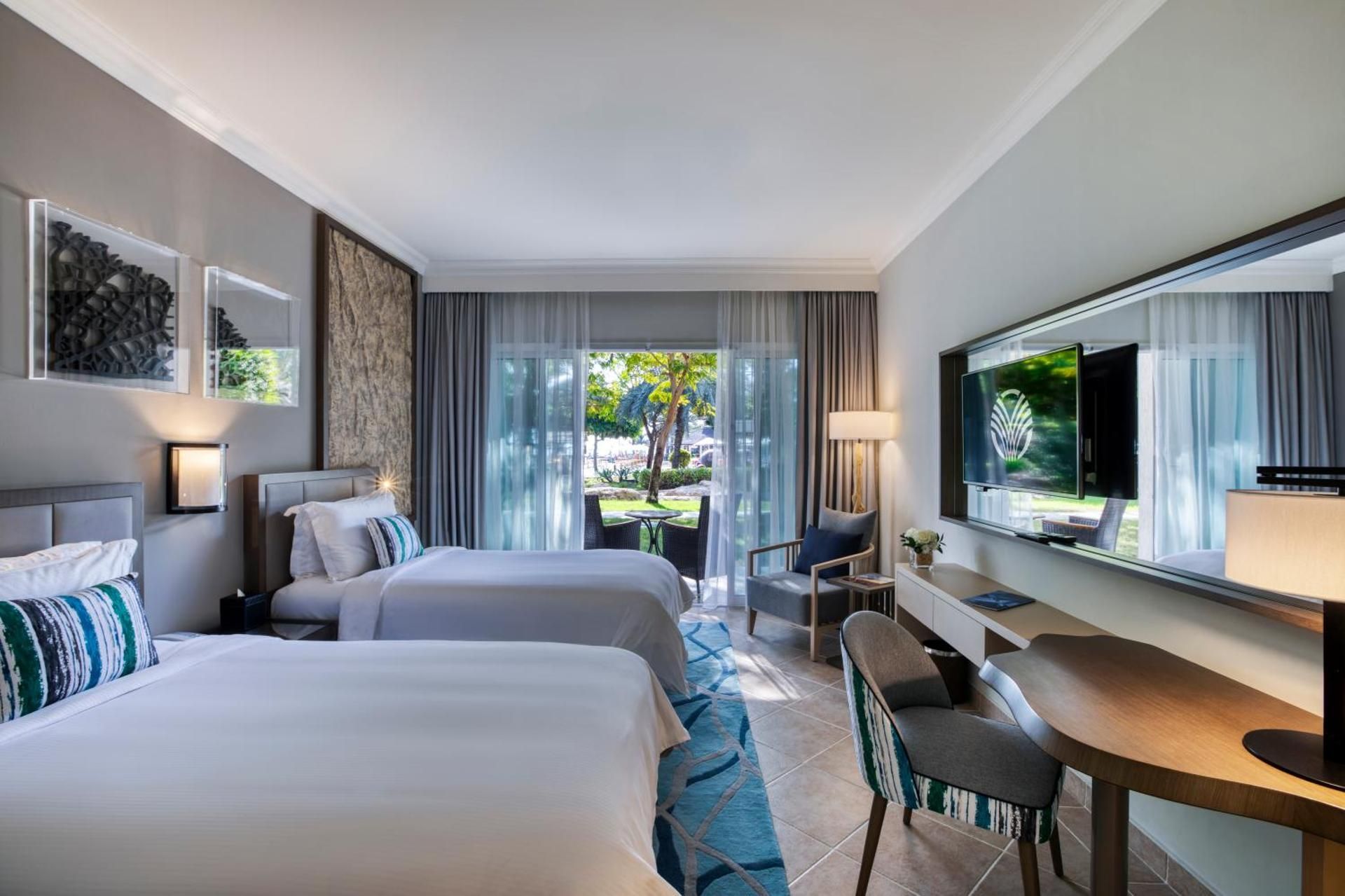 Garden View Twin Room with Balcony