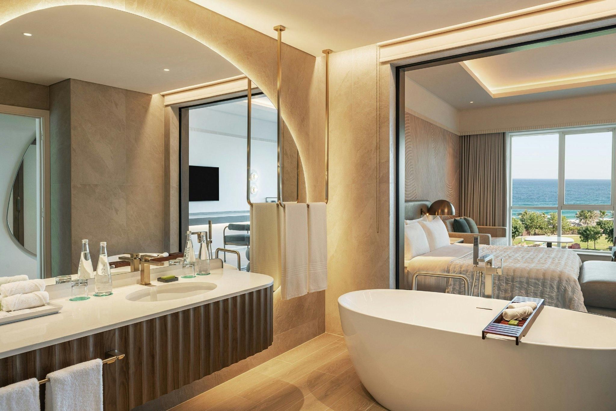 Renovated Deluxe King, Guest room, 1 King, Sofa bed, Sea view