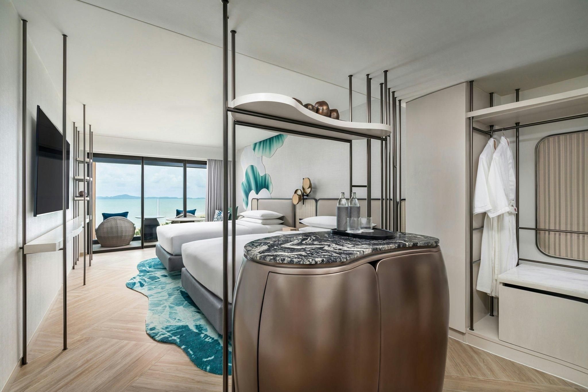 Premium Deluxe, Guest Room, 2 Double, Sea View, Balcony