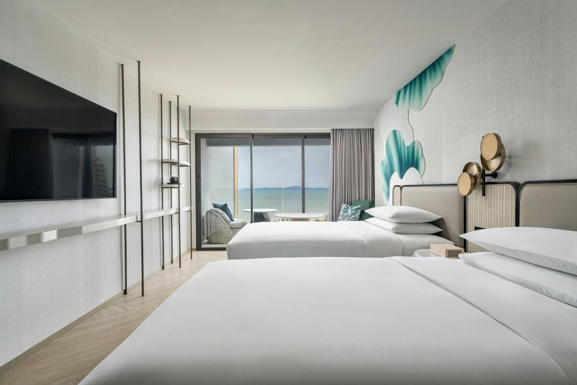 Premium Deluxe, Guest Room, 2 Double, Sea View, Balcony
