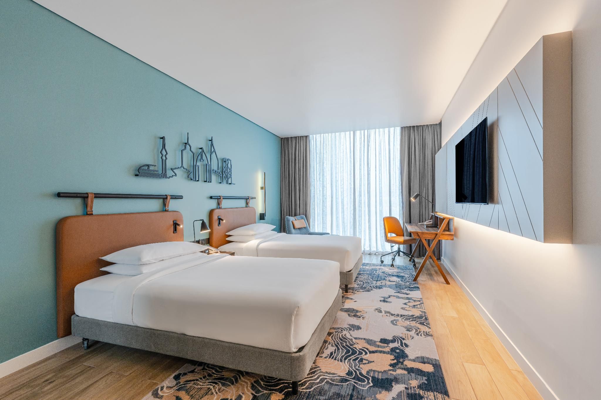 Deluxe, Guest room, 1 King, City view