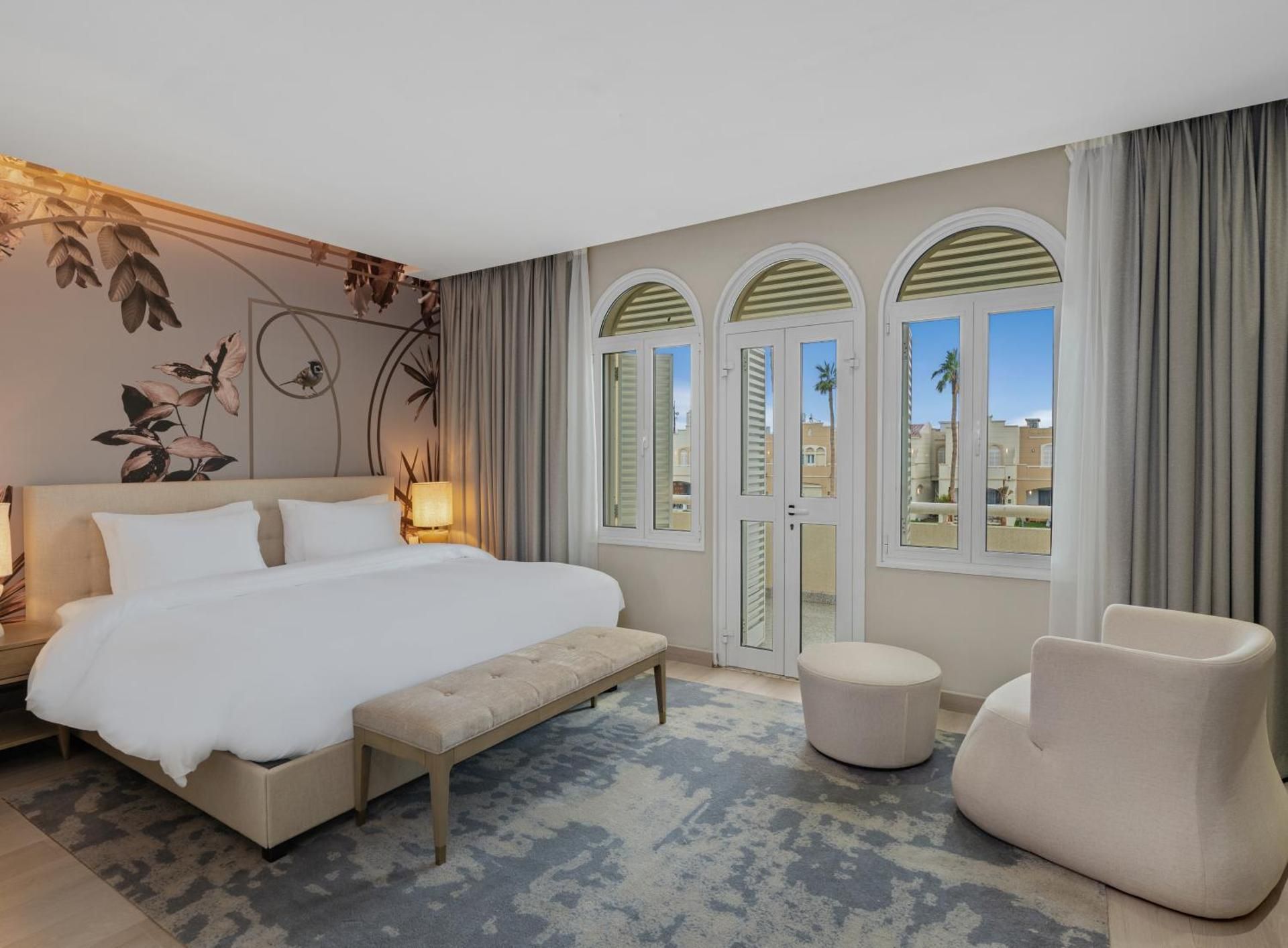 Three-Bedroom Villa with Garden View