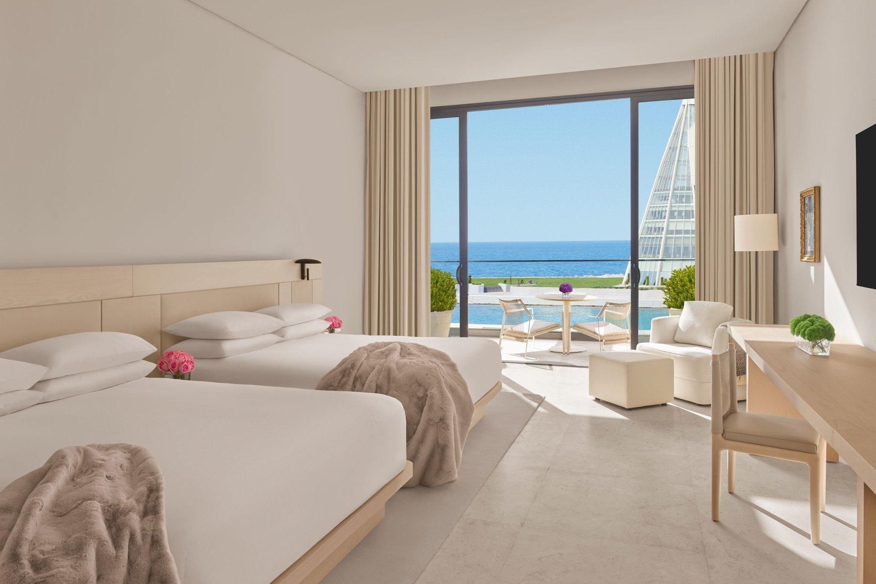 Deluxe Queen Sea View, Guest Room, 2 Queen