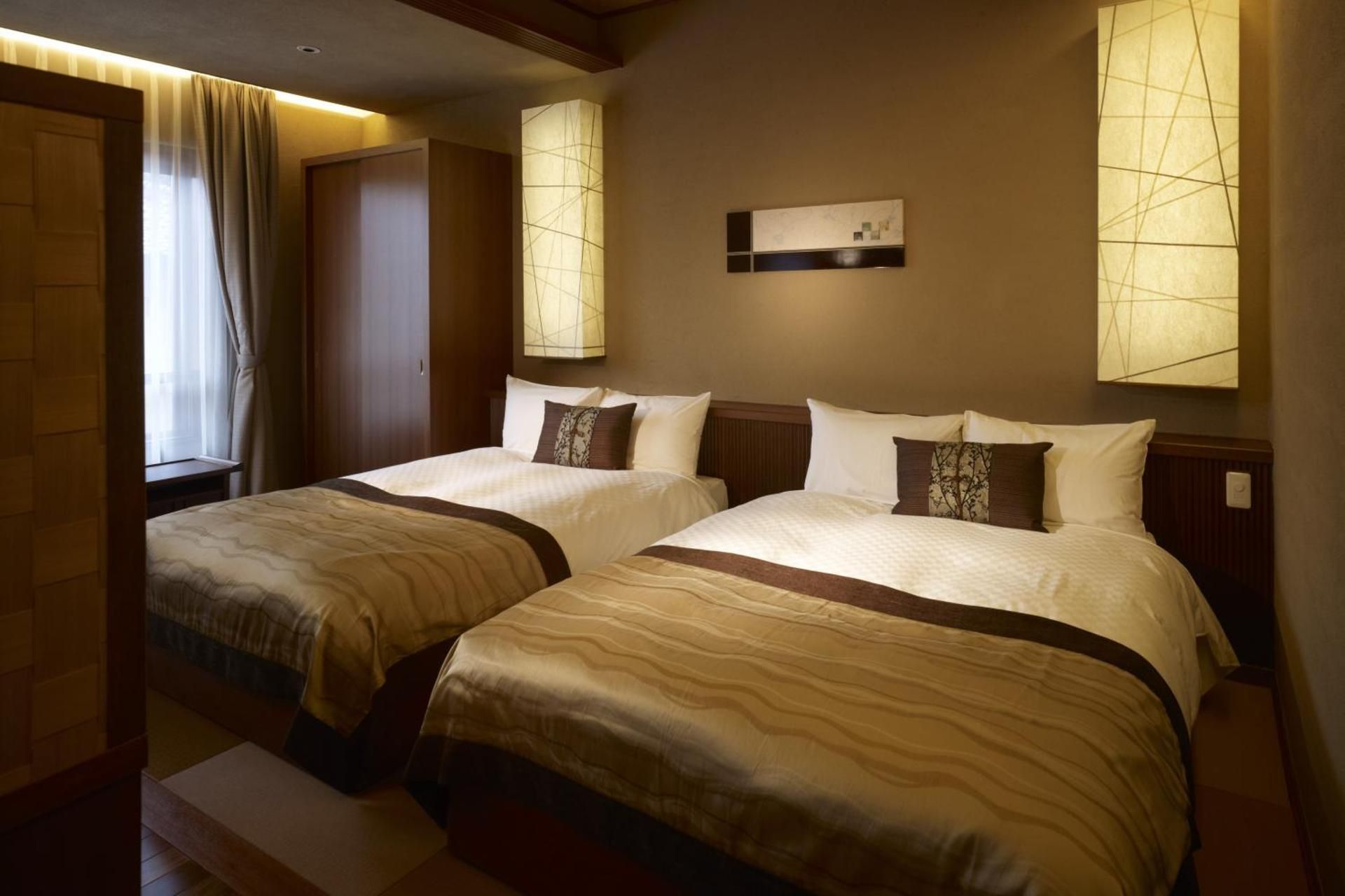Western-style room with a seasonal Kaiseki dinner and Japanese breakfast