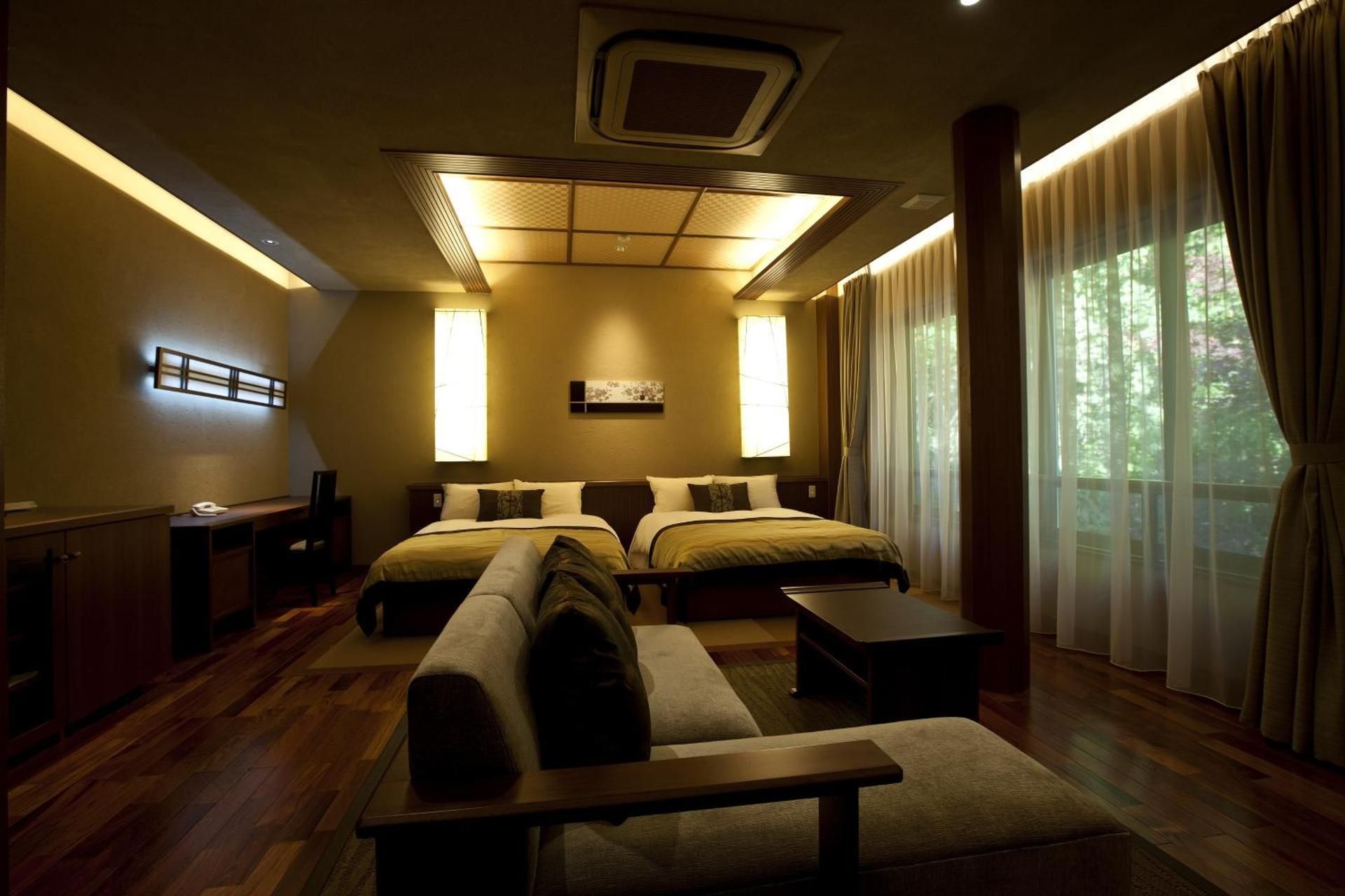 Premium Western-style Room with Semi Open-air Bath, Kaiseki Dinner and Japanese Breakfast
