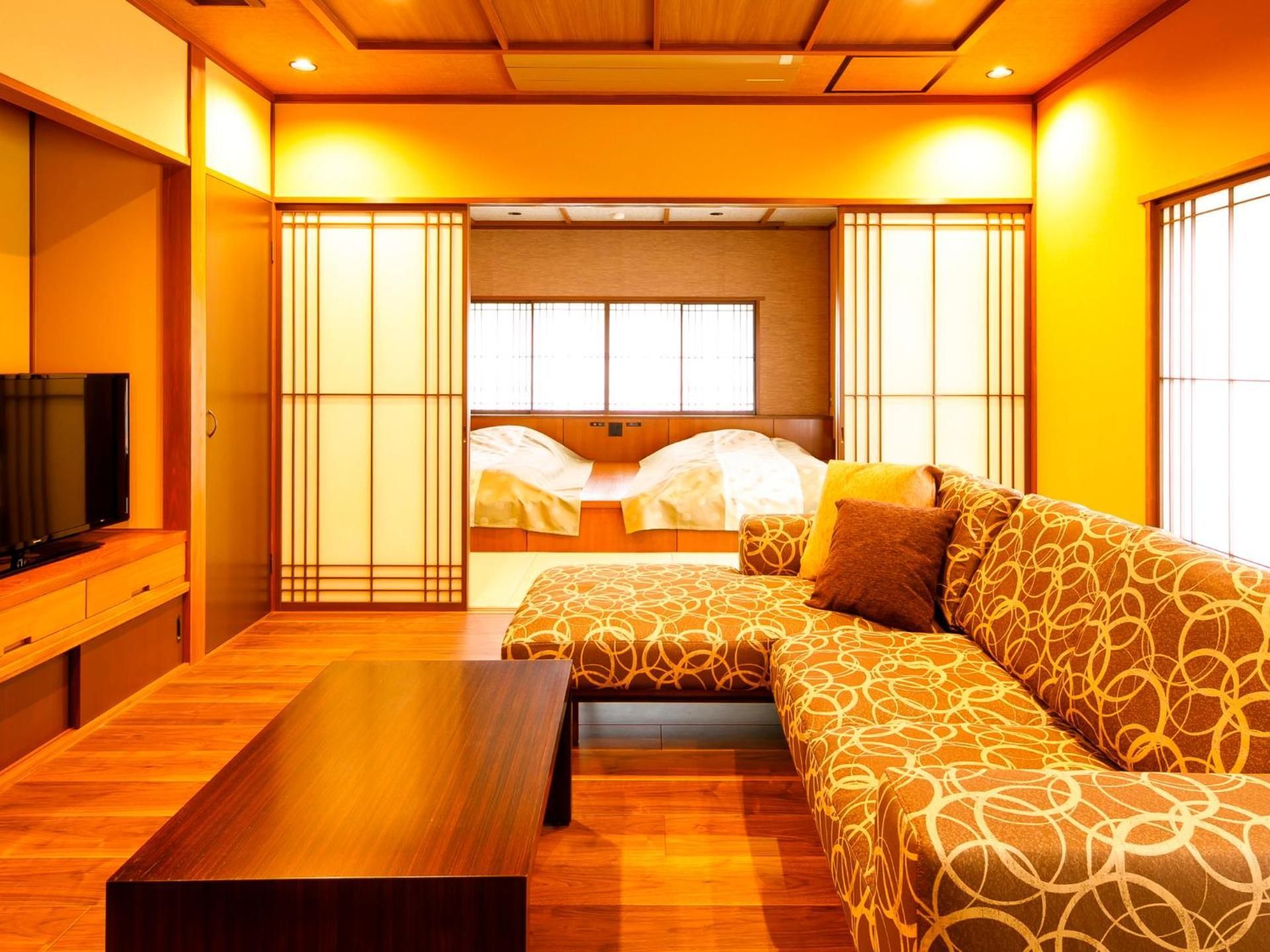 Room with Tatami Area and Hot Spring Bath