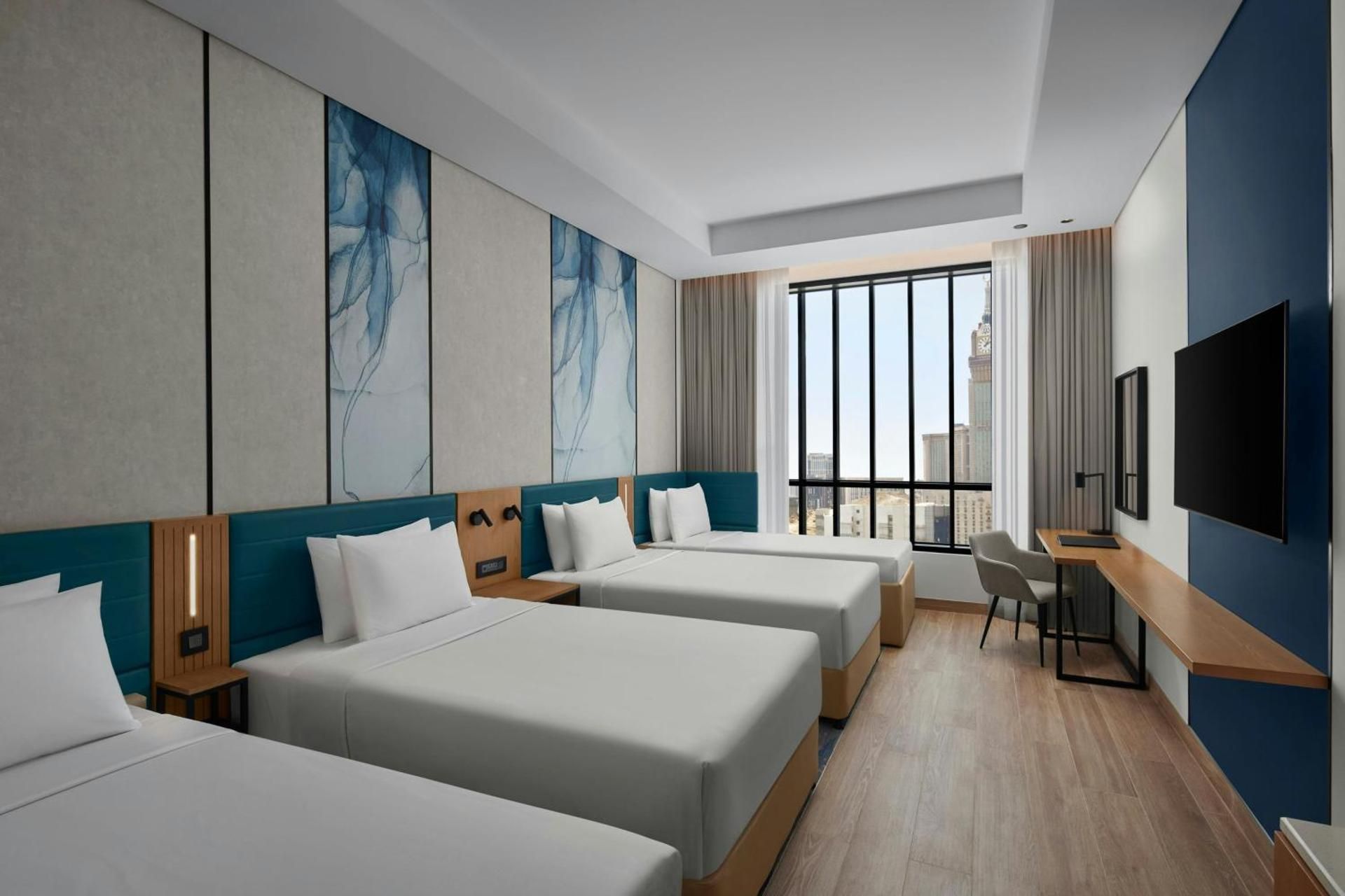 Premium Quadruple Room with Four Twin Beds