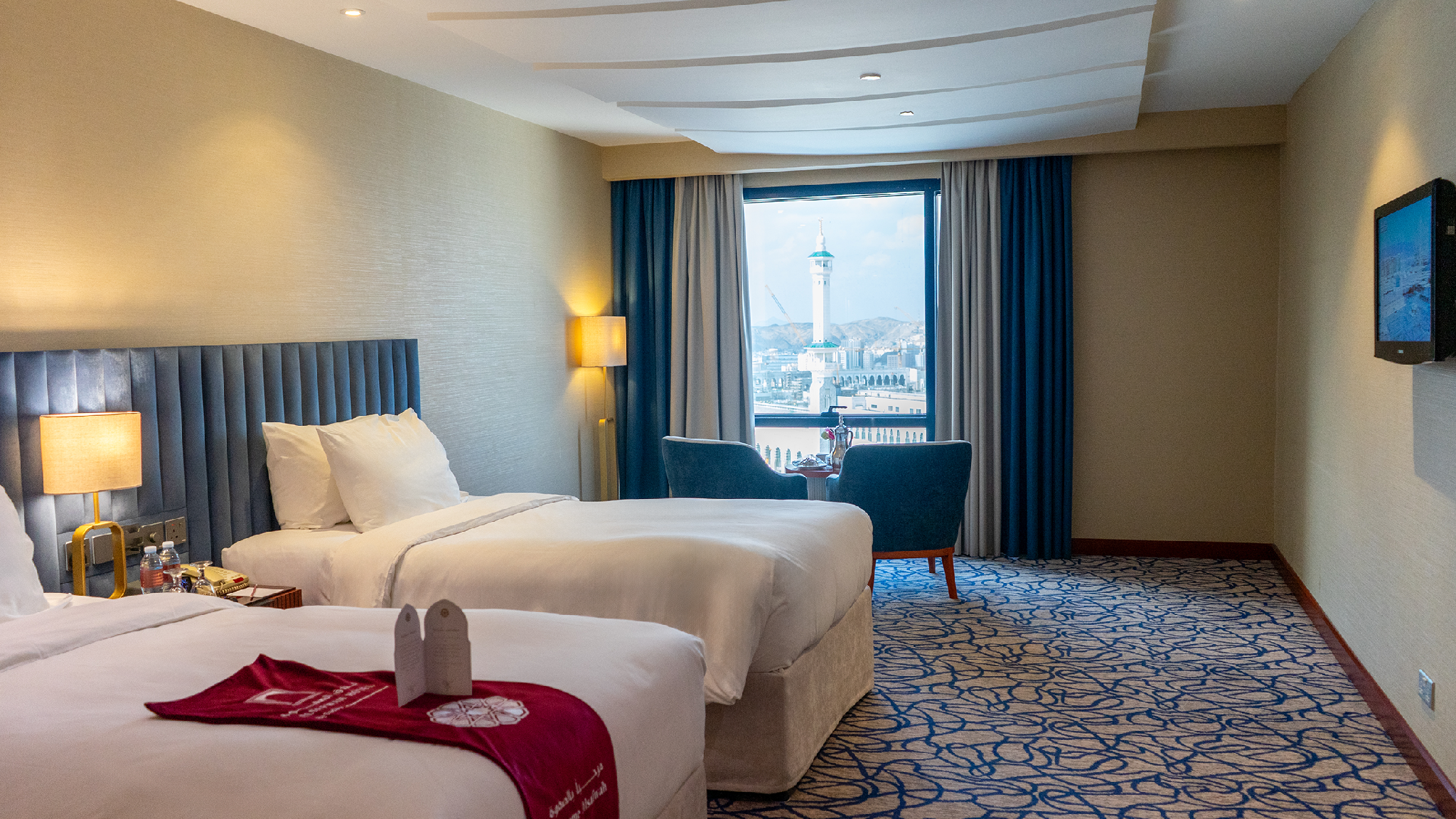 Al Safwa Hotel Tower 1 Partial Kaaba View Twin Room