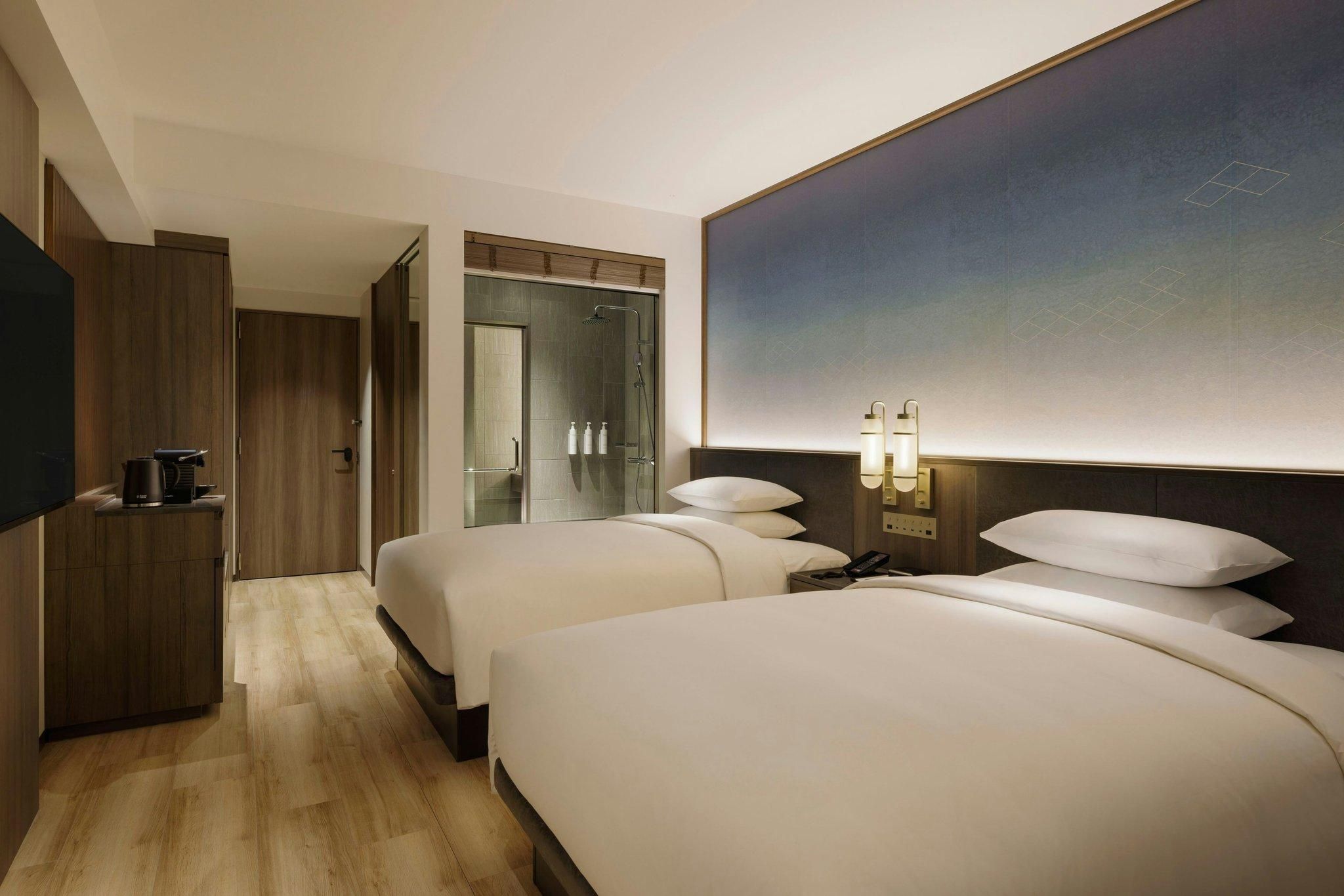 Deluxe, Guest room, 2 Double, Mountain view