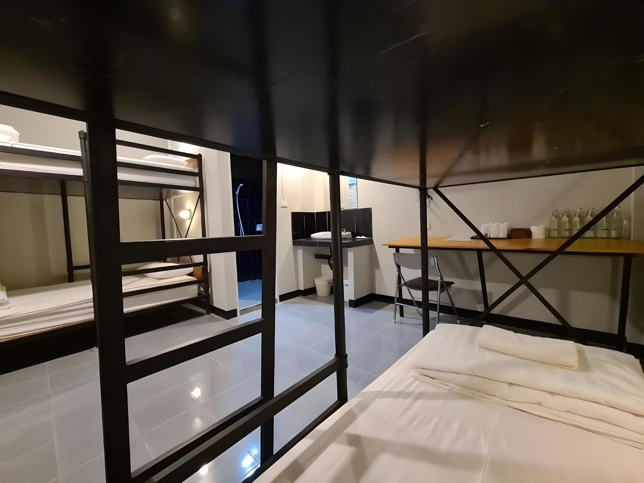 Family Room with 3 Bunk Beds and Private Bathroom