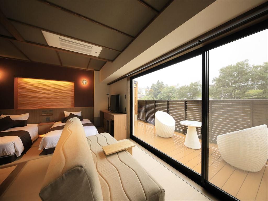 Japanese Style Room for 3 People with Open-Air Bath