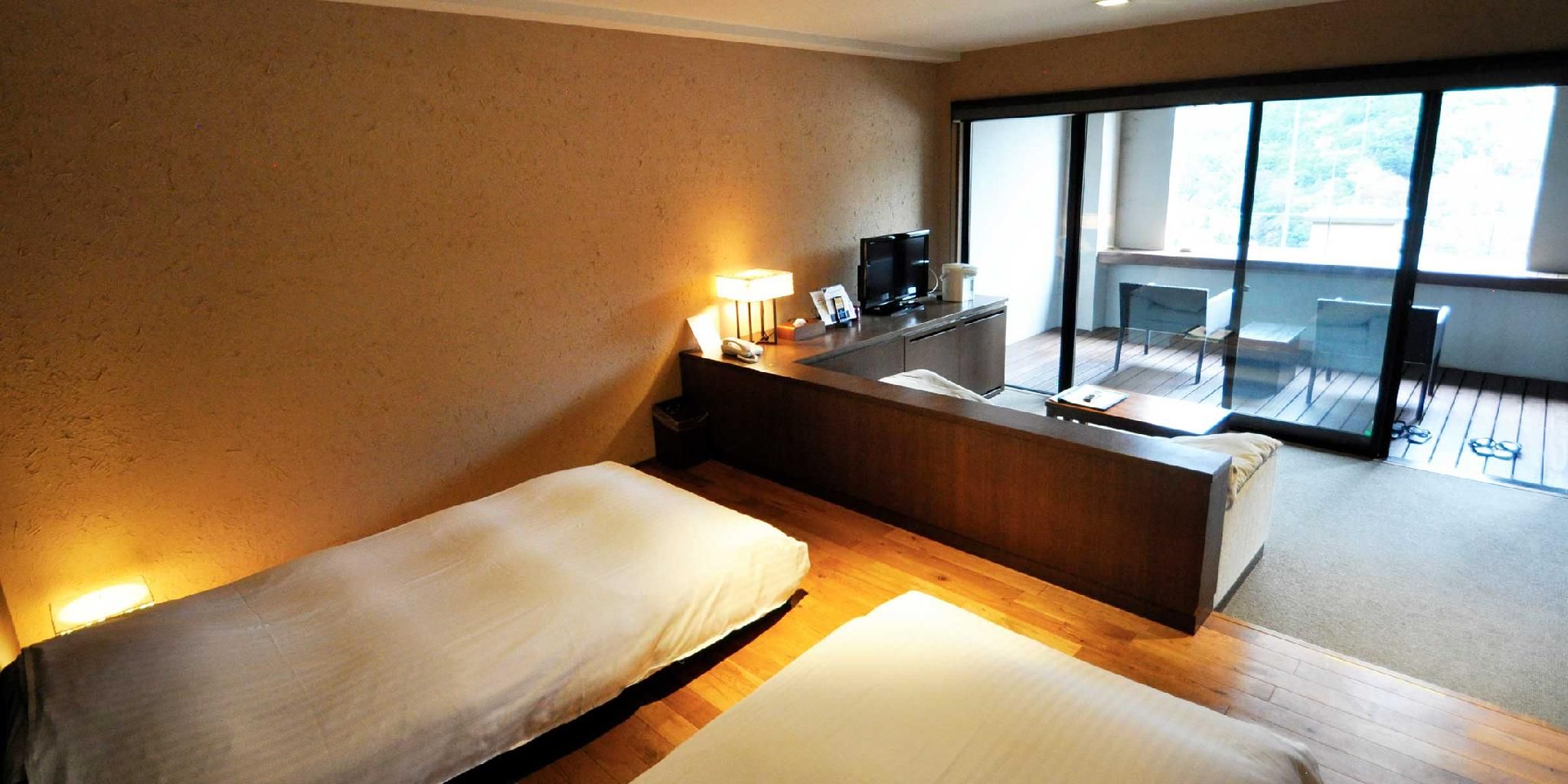 Kaze No Tachi Deluxe Twin Room with Private Open-Air Bath