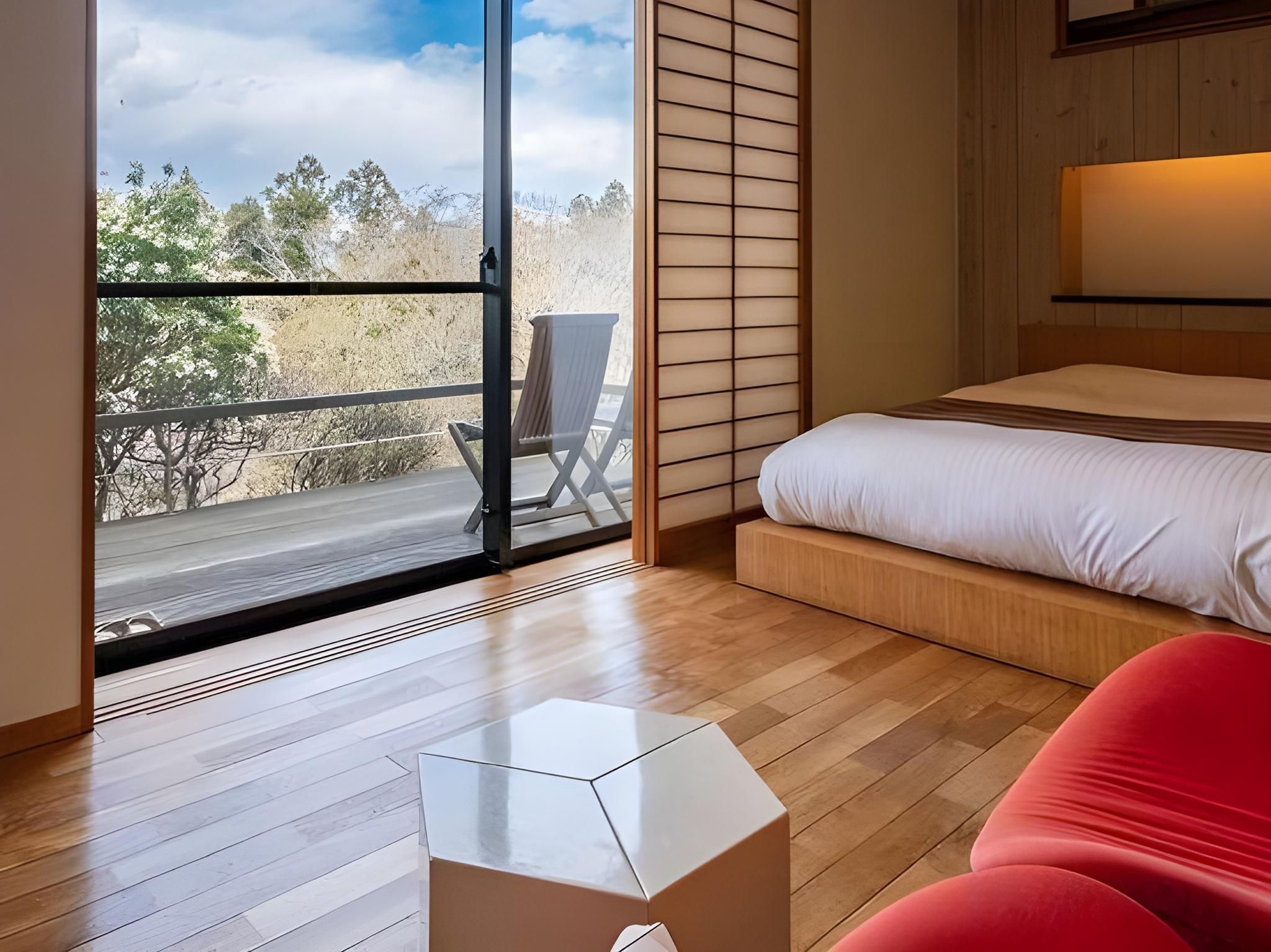 Japanese-Western Double or Twin Room 35 Sqm - Separate Guest Room with Open-Air Bath