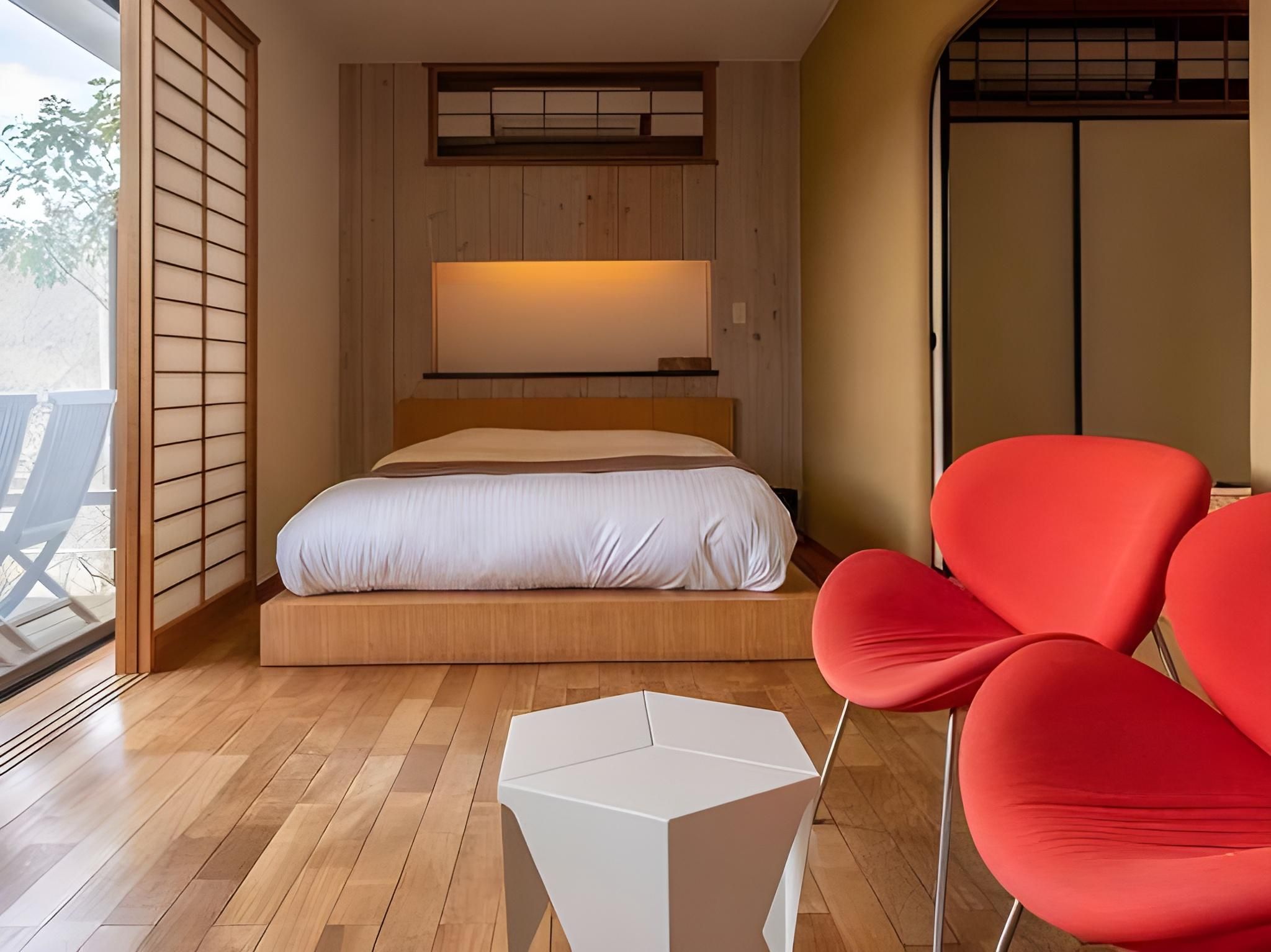 Japanese-Western Double or Twin Room 35 Sqm - Separate Guest Room with Open-Air Bath