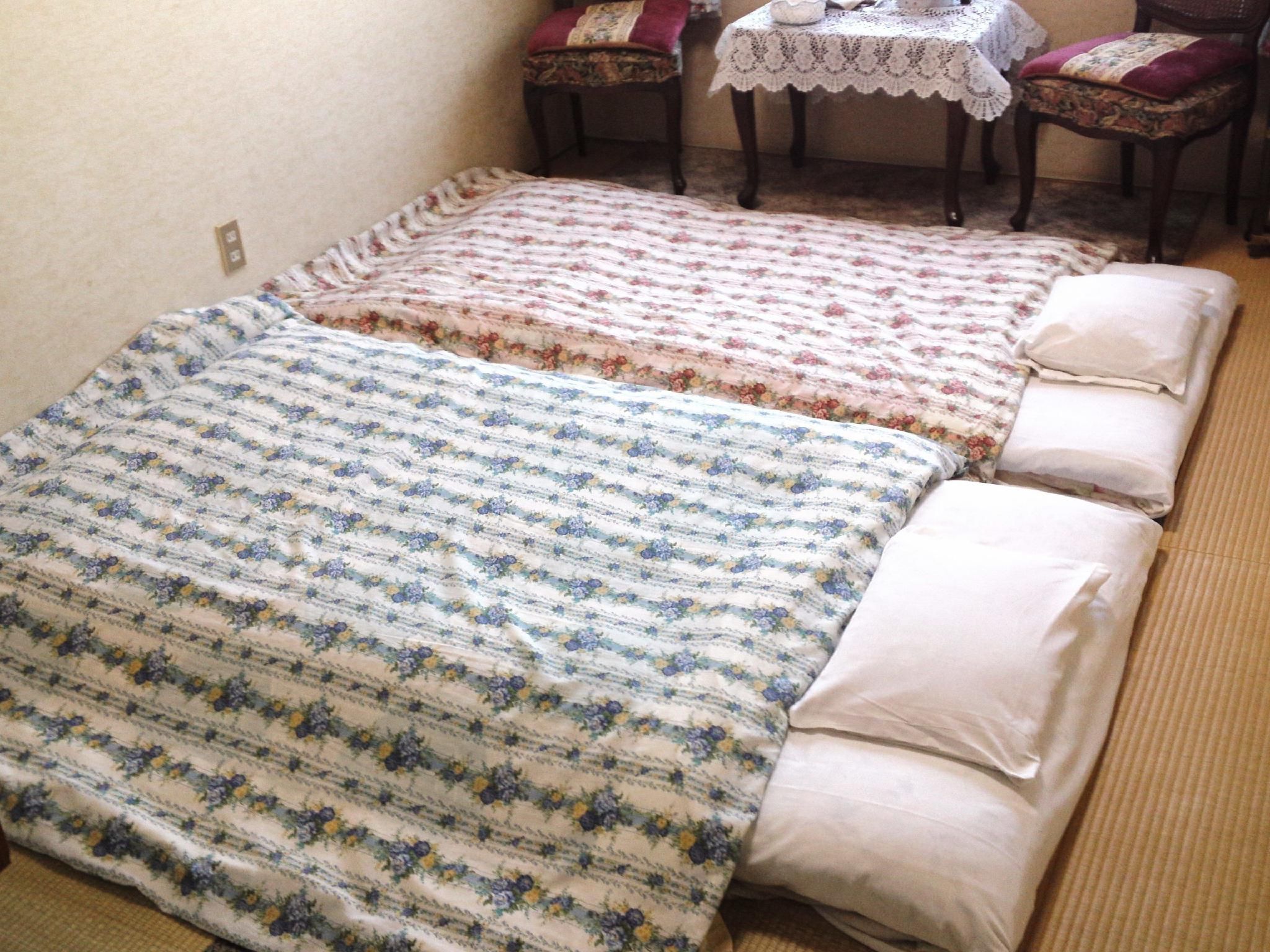 Japanese-Style Family Room with Shared Bathroom