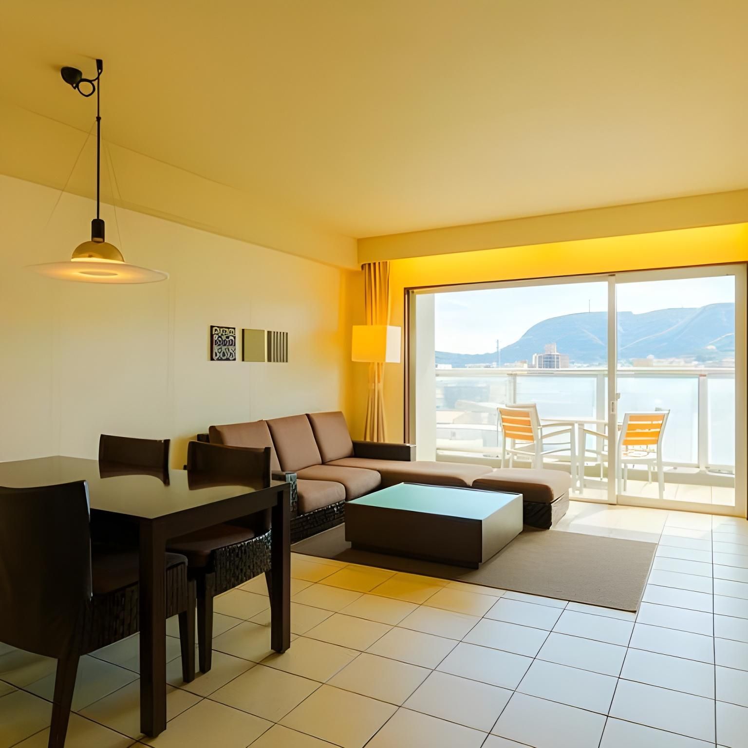 [70 square meters/4th and 6th floors] [Quad room] [Non-smoking] [Mountain view]