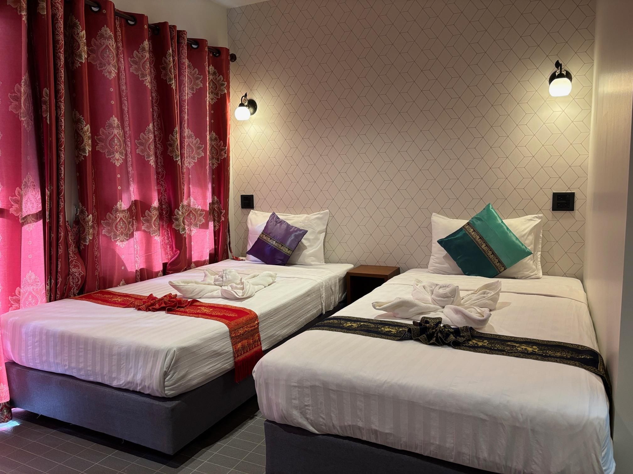 Twin Bed Room With Air conditioning