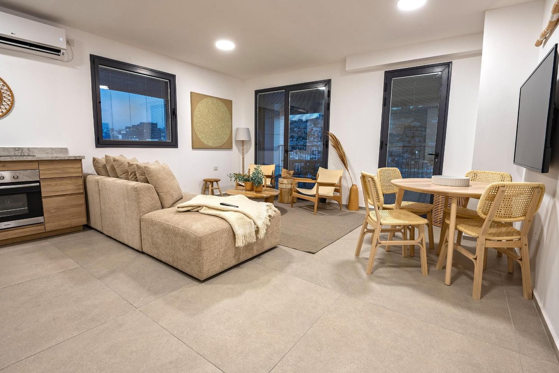 Three-Bedroom Apartment with Balcony