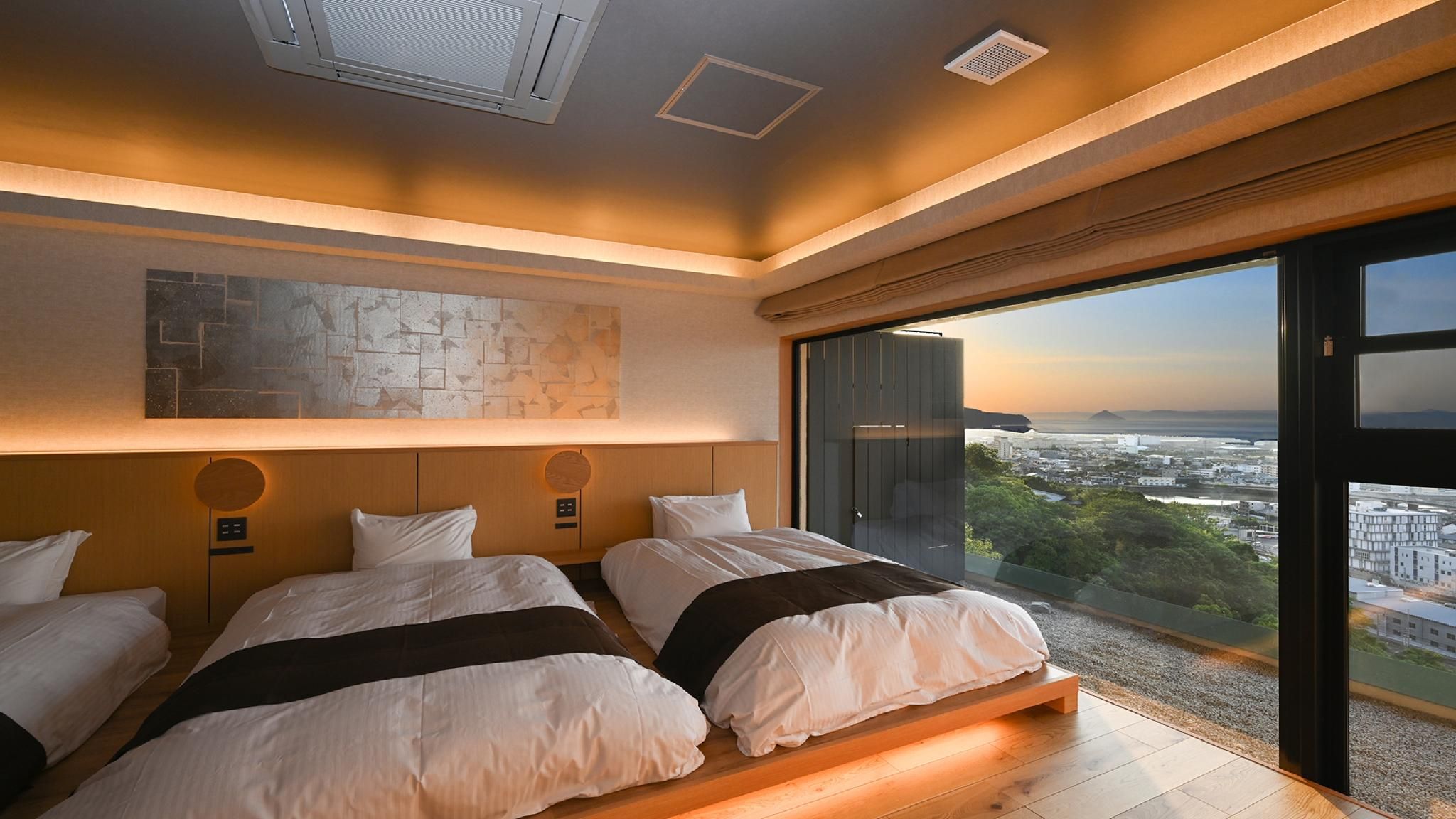 Premium City and Ocean View Suite with Hot Spring Bath