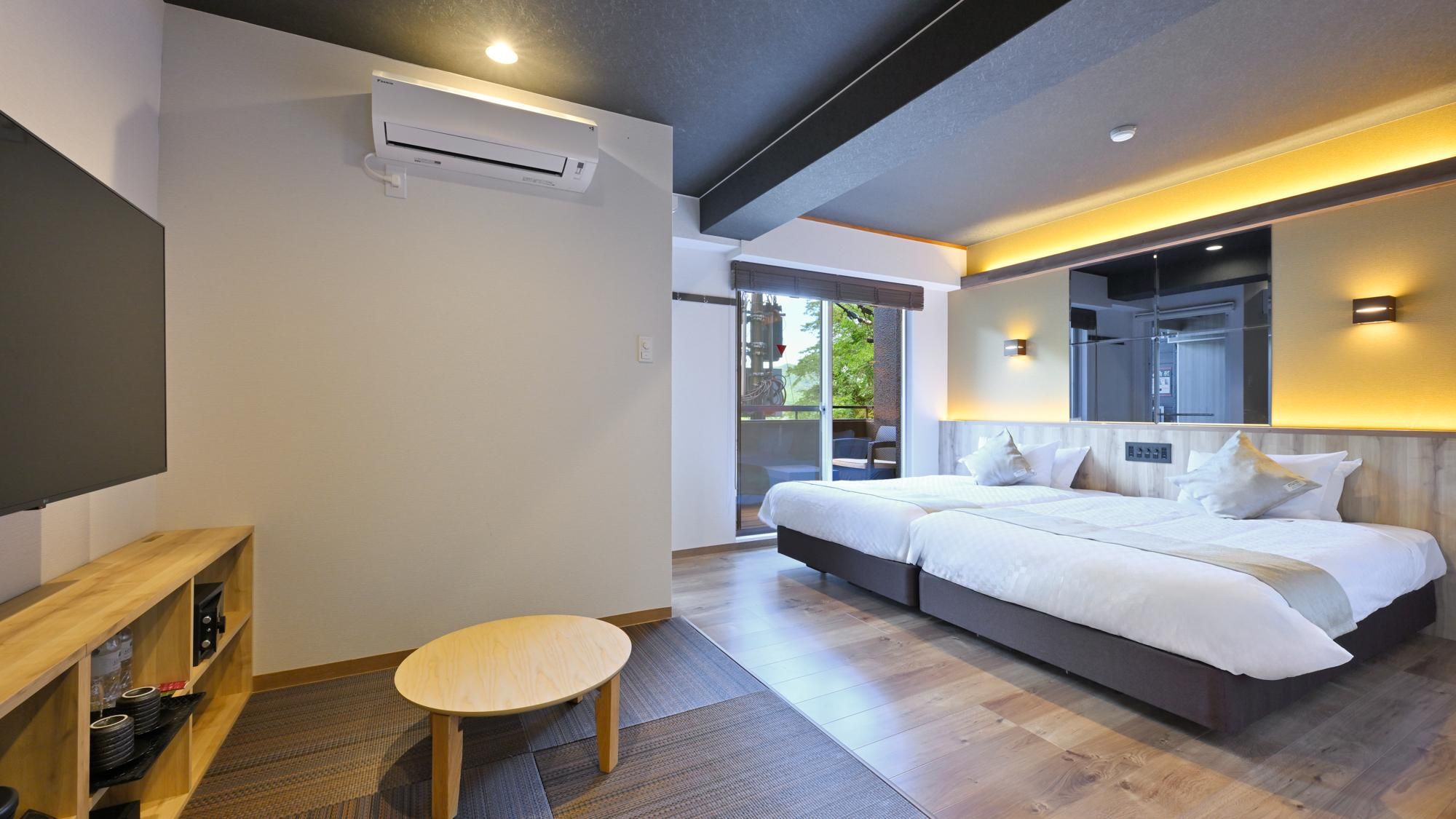 Japanese Modern Superior Japanese-Western Classic Room with Open-Air Bath and Terrace