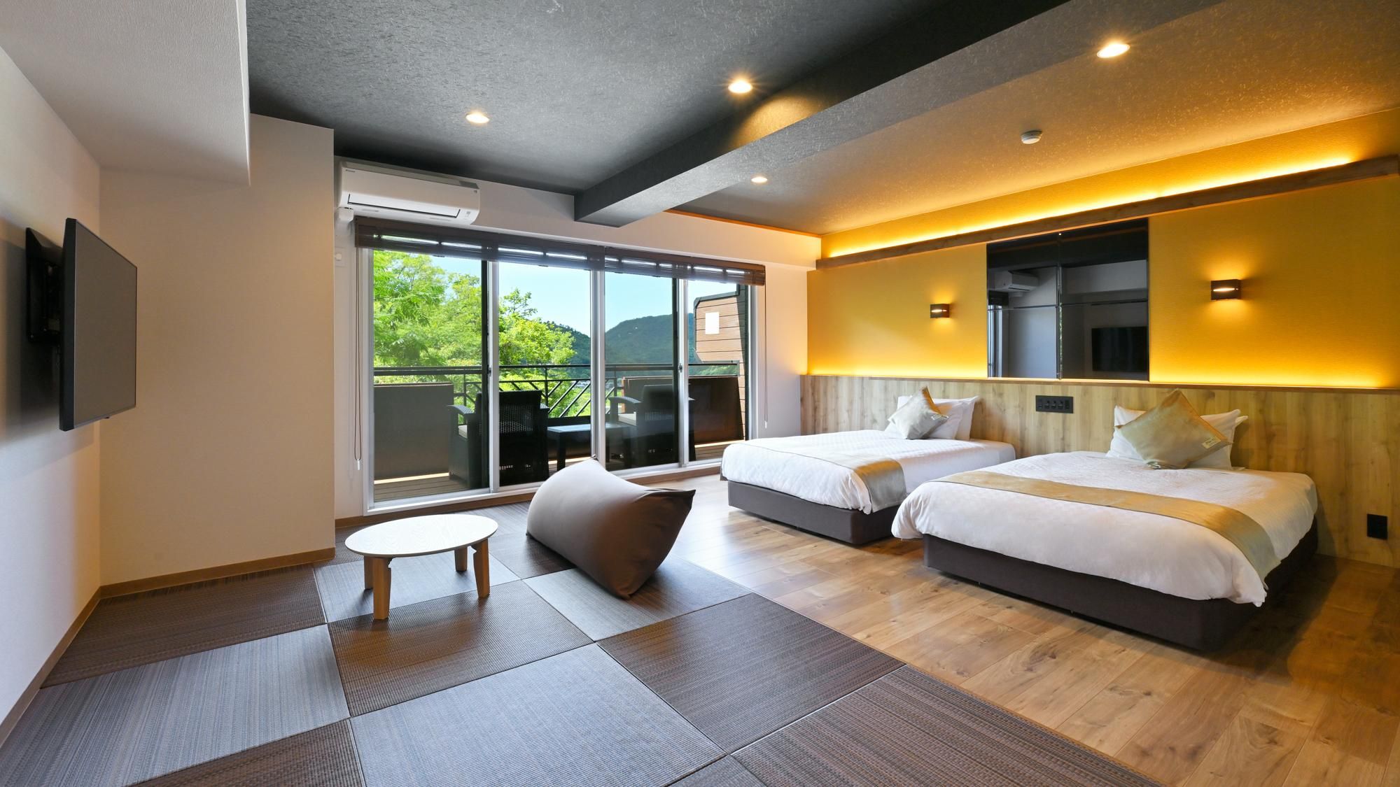 Japanese Modern Standard Japanese-Western Classic Suite with Open-Air Bath and Terrace