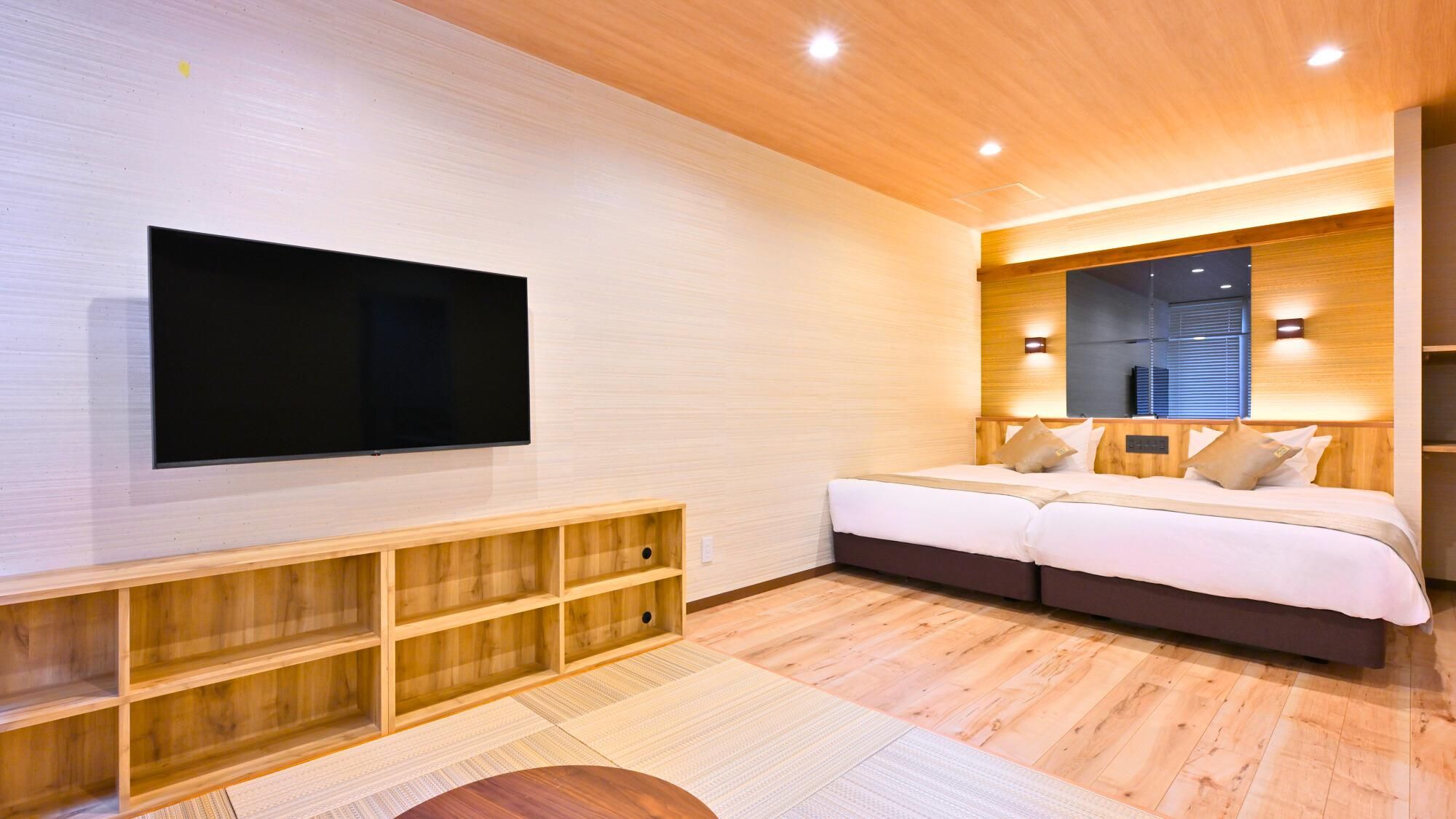 Japanese Modern Japanese-Western Classic Room with Semi Open-Air Bath