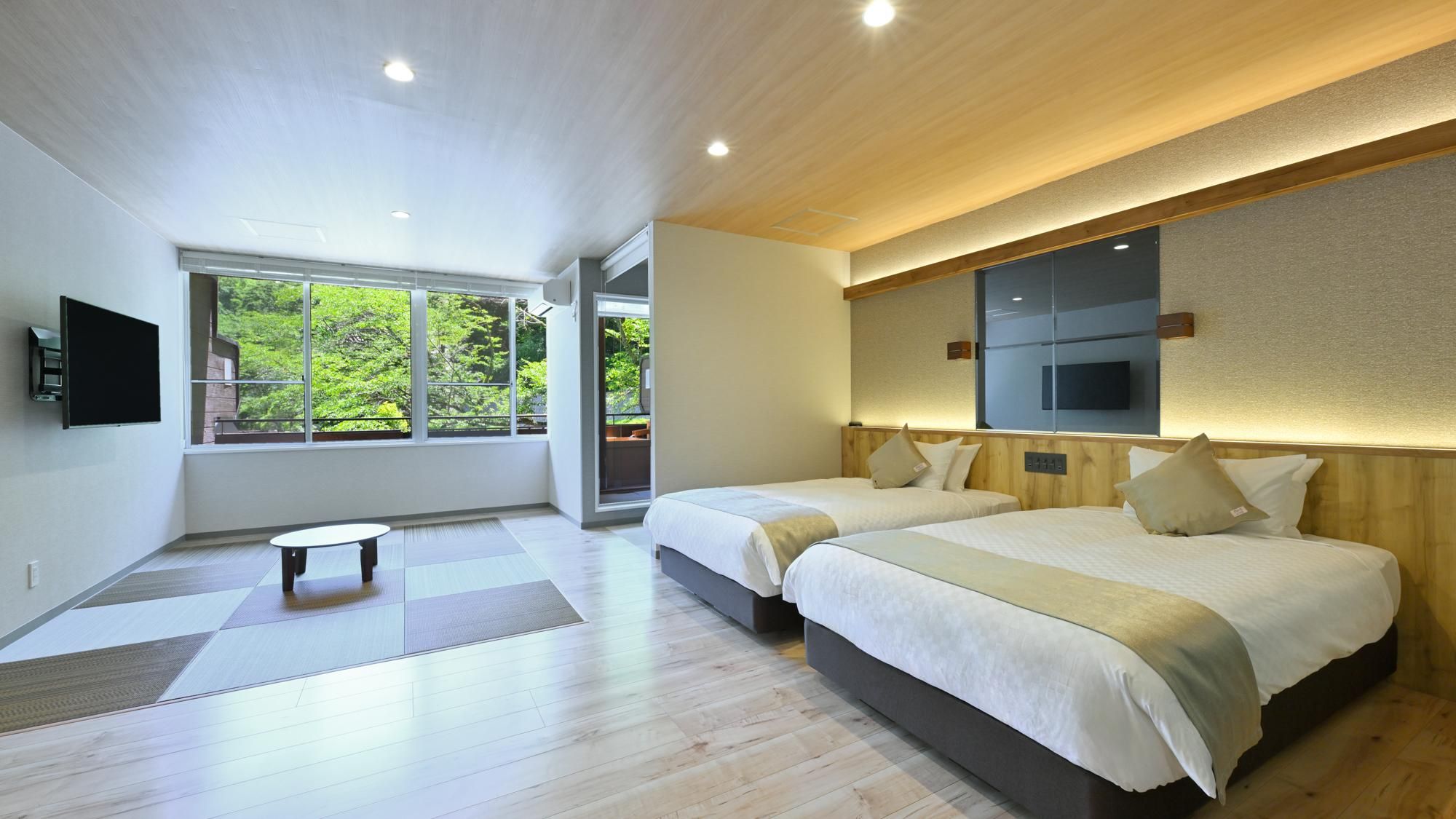 Japanese Modern Japanese-Western Classic Junior Suite with Open-Air-Bath