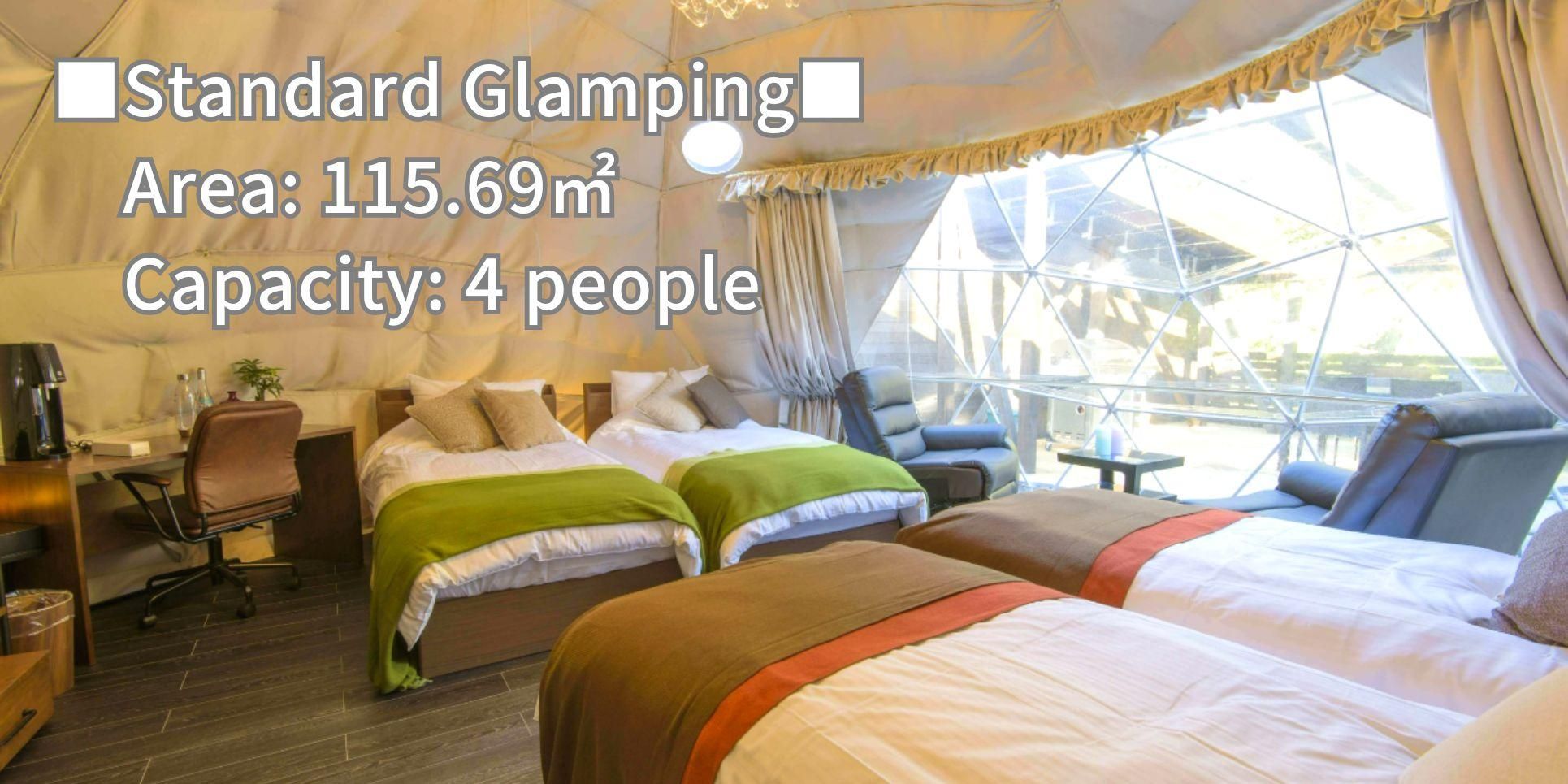 Glamping Room with Open-Air Bath