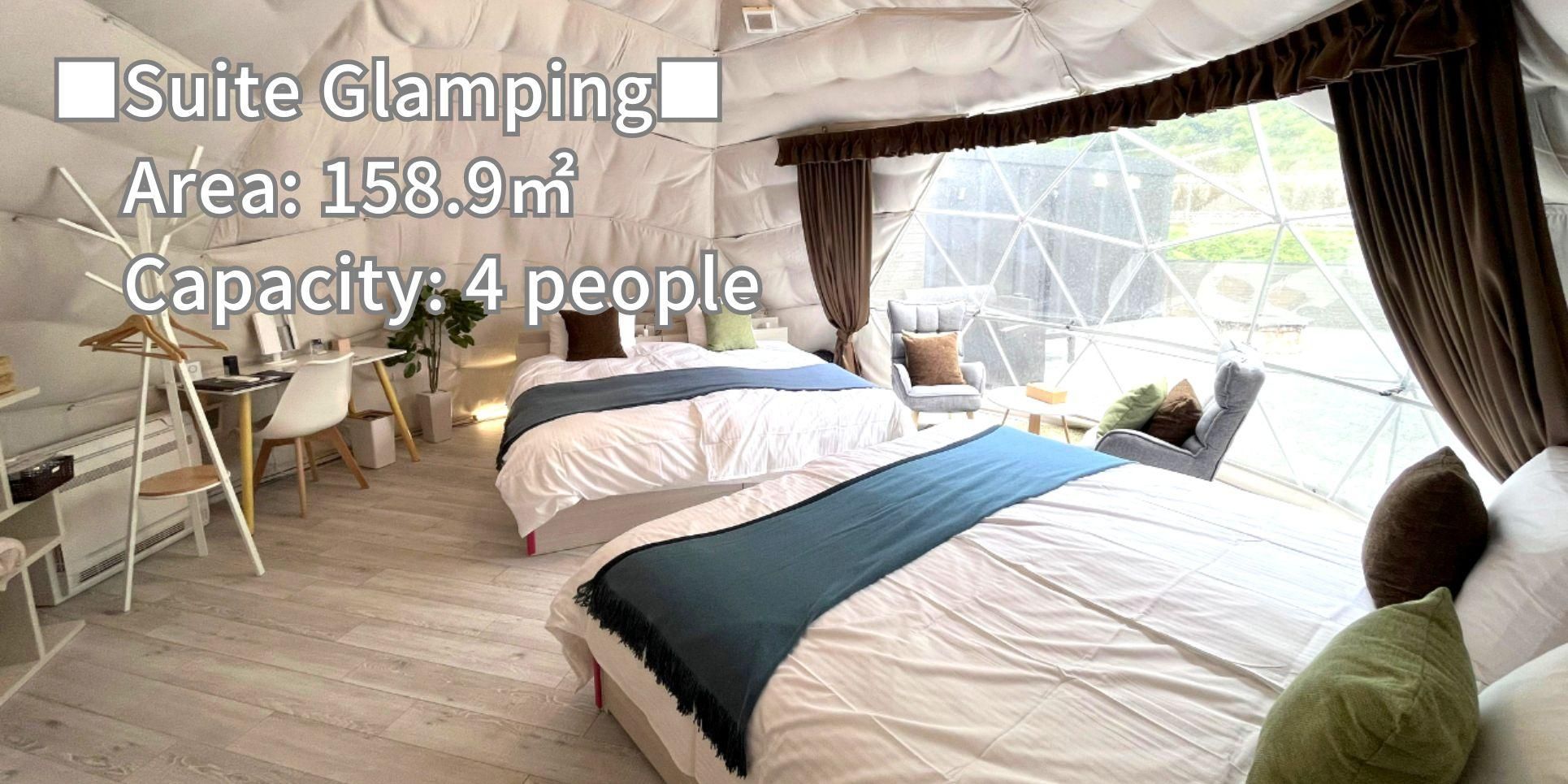 Glamping Suite with Open-Air Bath and Tent Sauna
